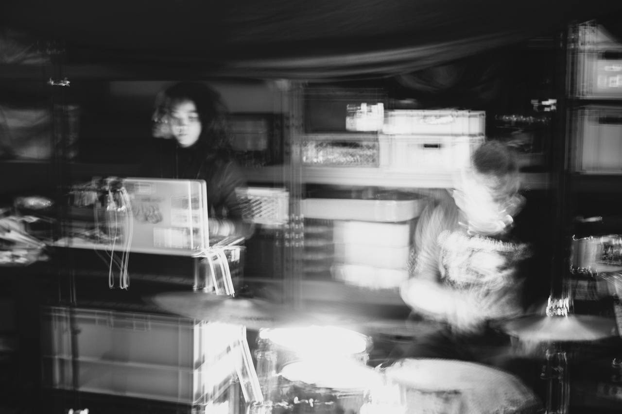 TectonicA - Simon Berz and Lilu Herlambang. Performing in T10, Berlin, Germany.