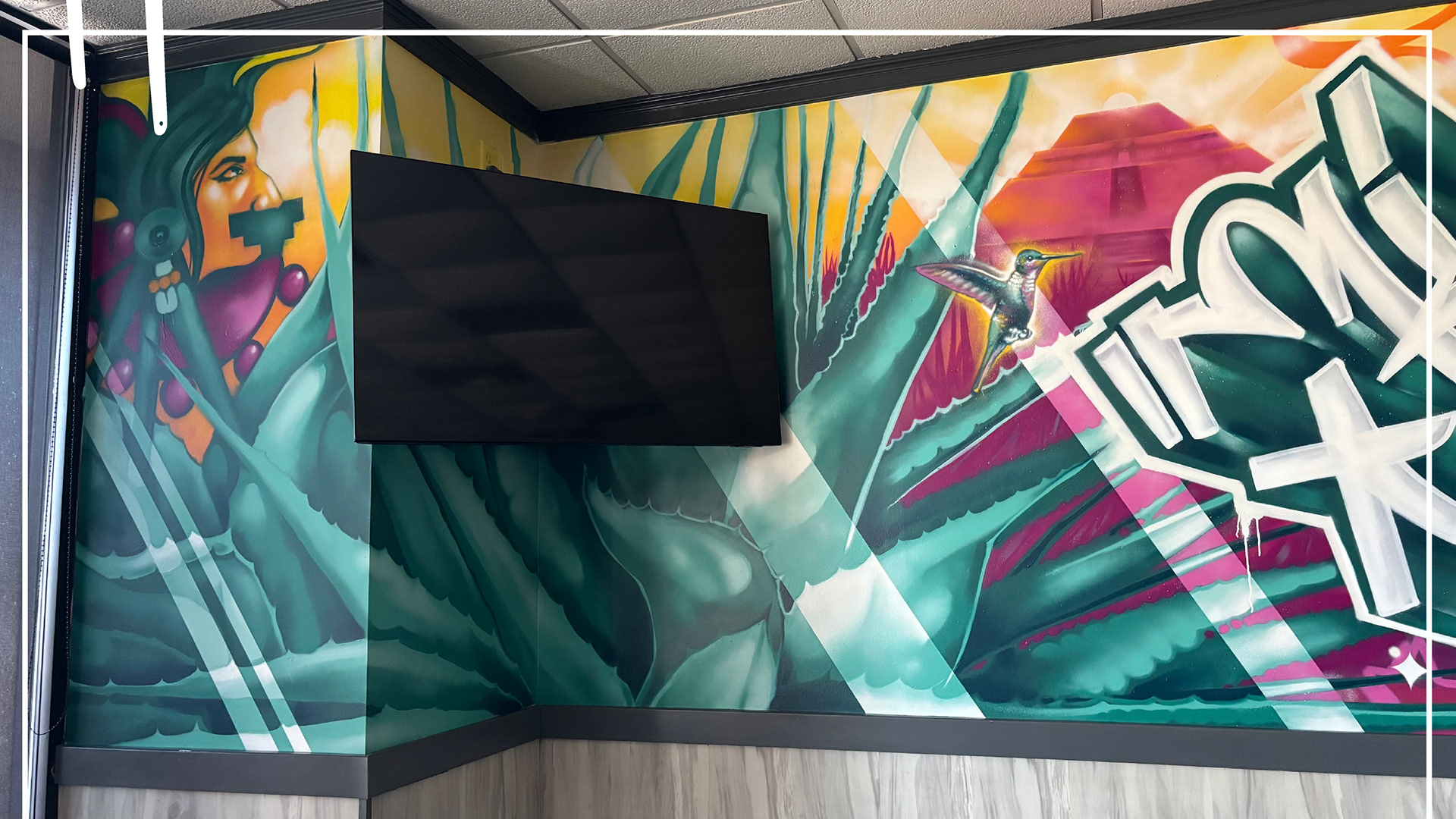 Flacos Tacos Statesboro, Ga Mural