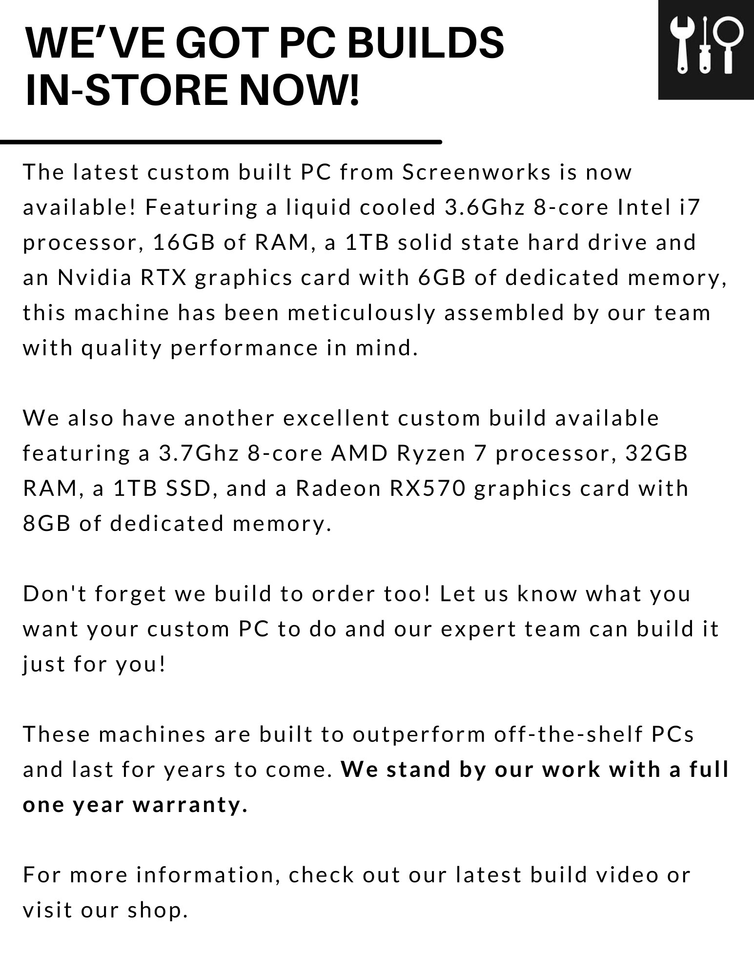 sCREENWORKS Emailers