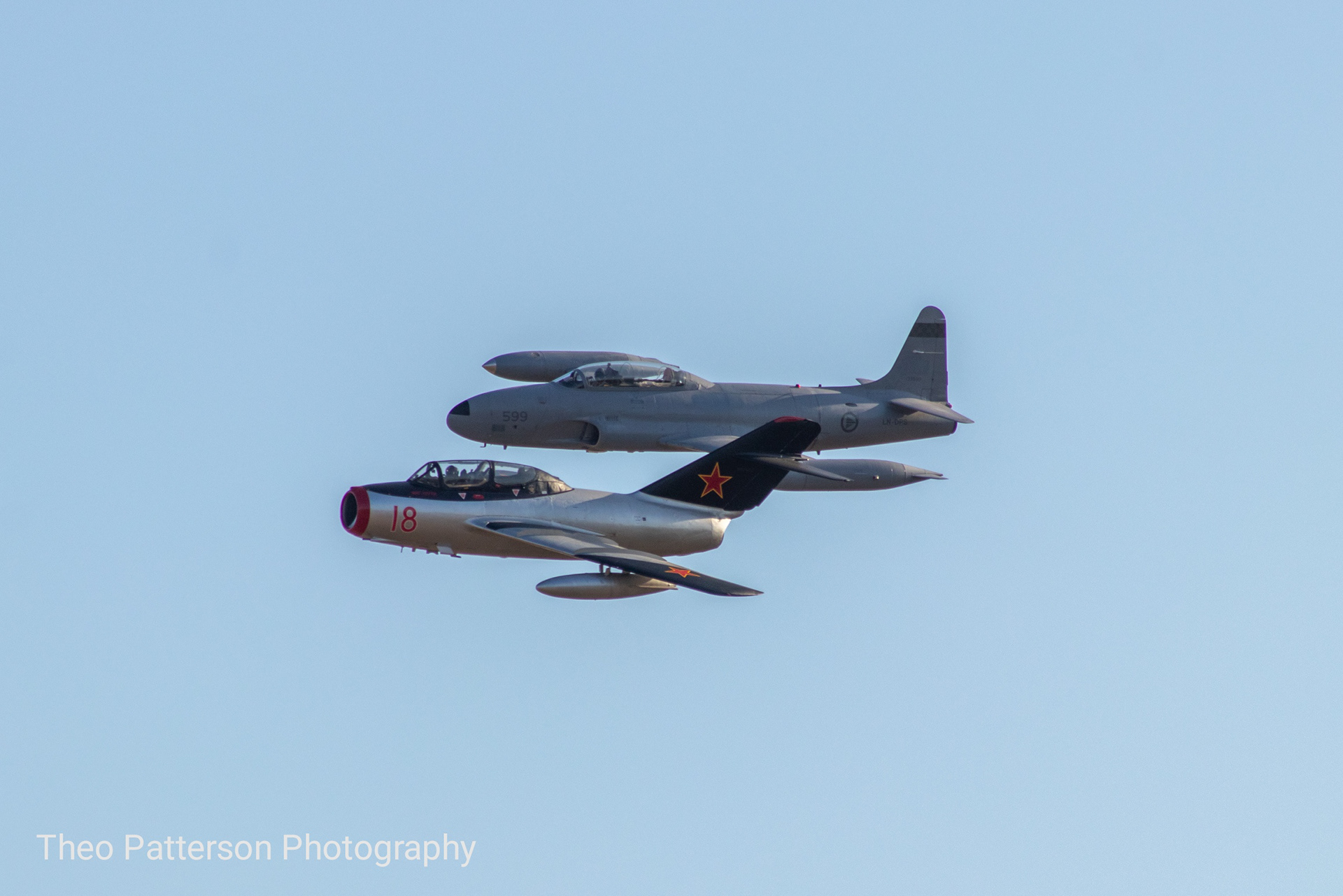 Mikoyan-Gurevich MIG-15UTI and Canadair CT-133 Silver Star