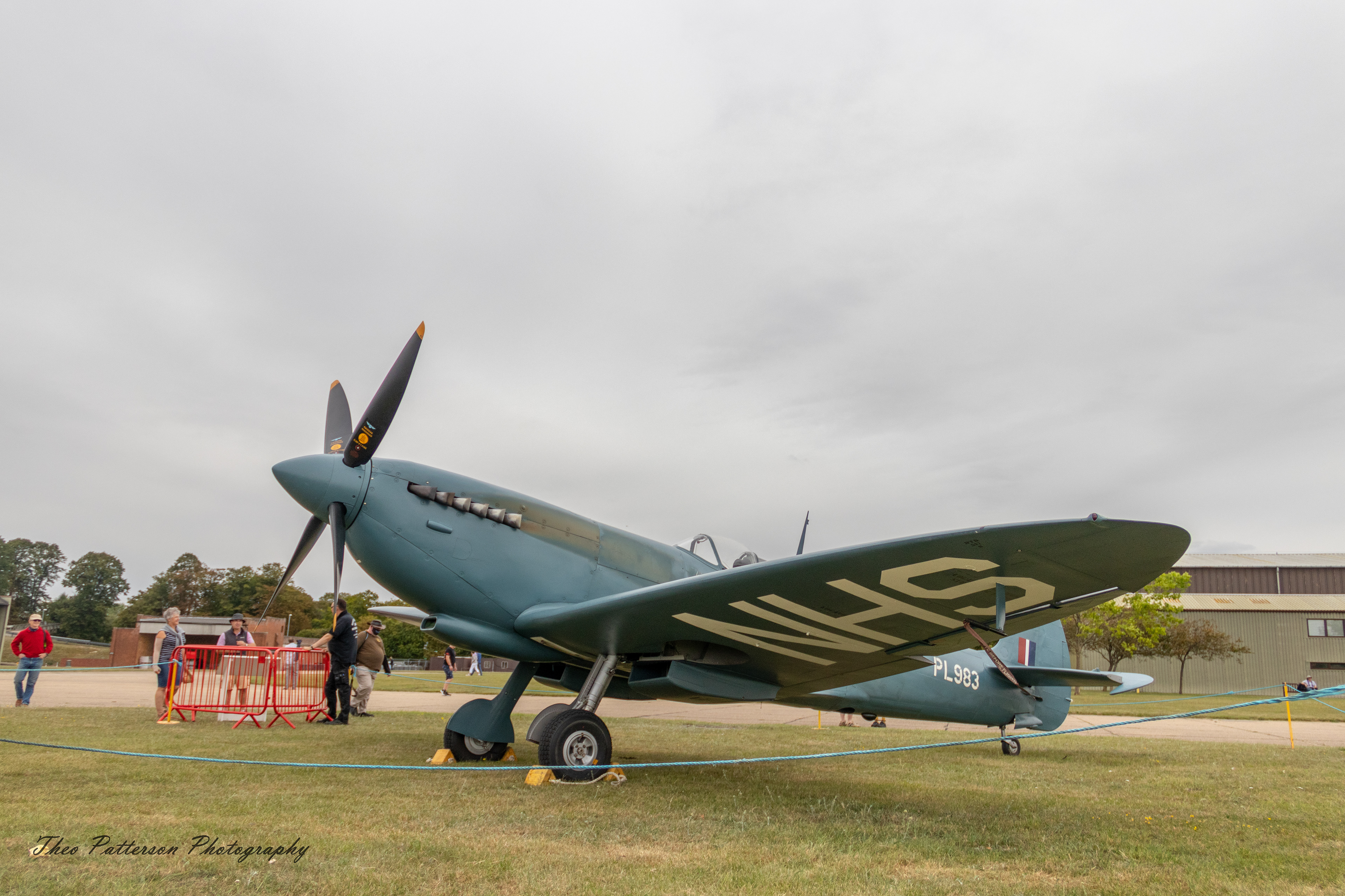 The NHS Spitfire (PL983) on static display