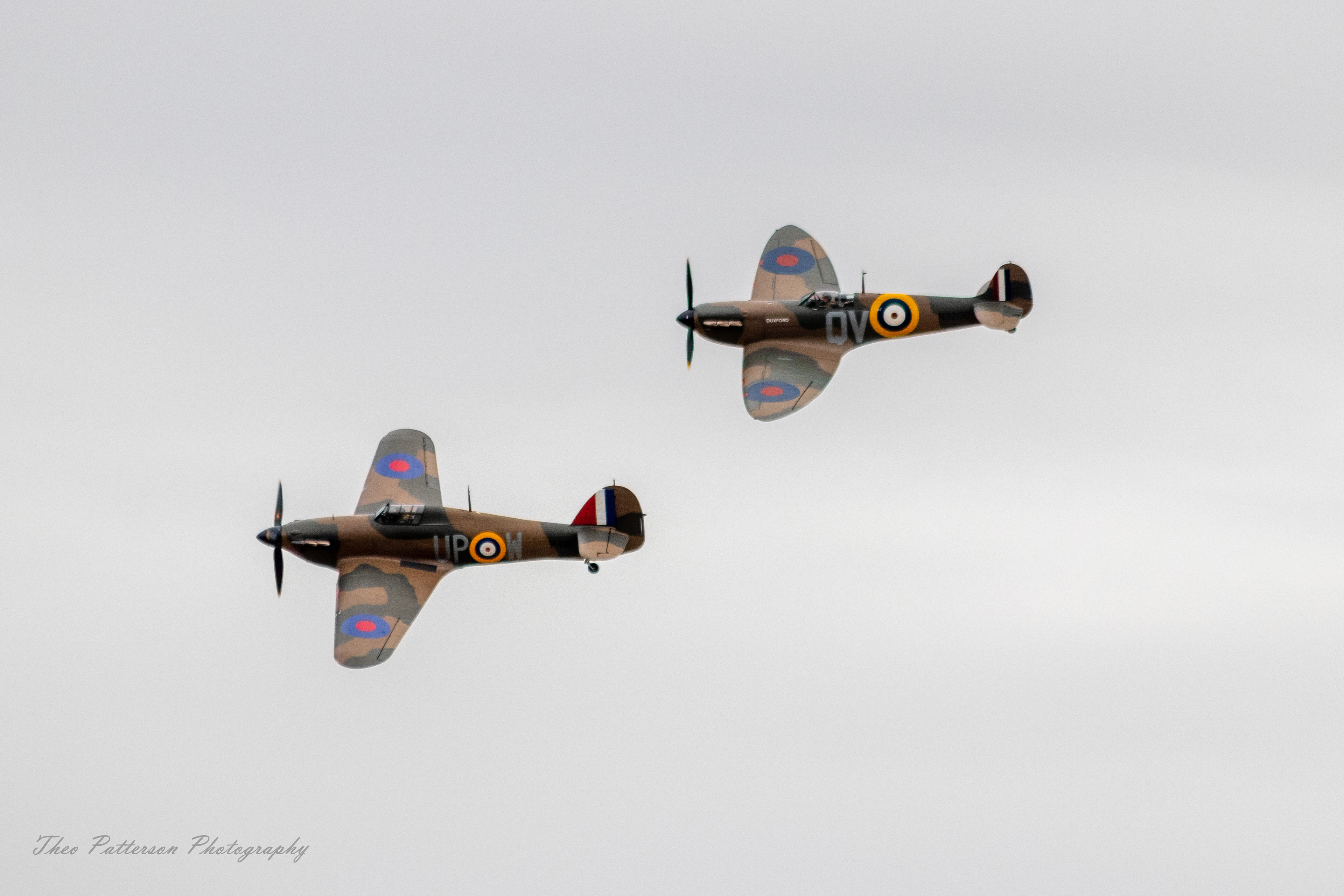 Supermarine Spitire and Hawker Hurricane