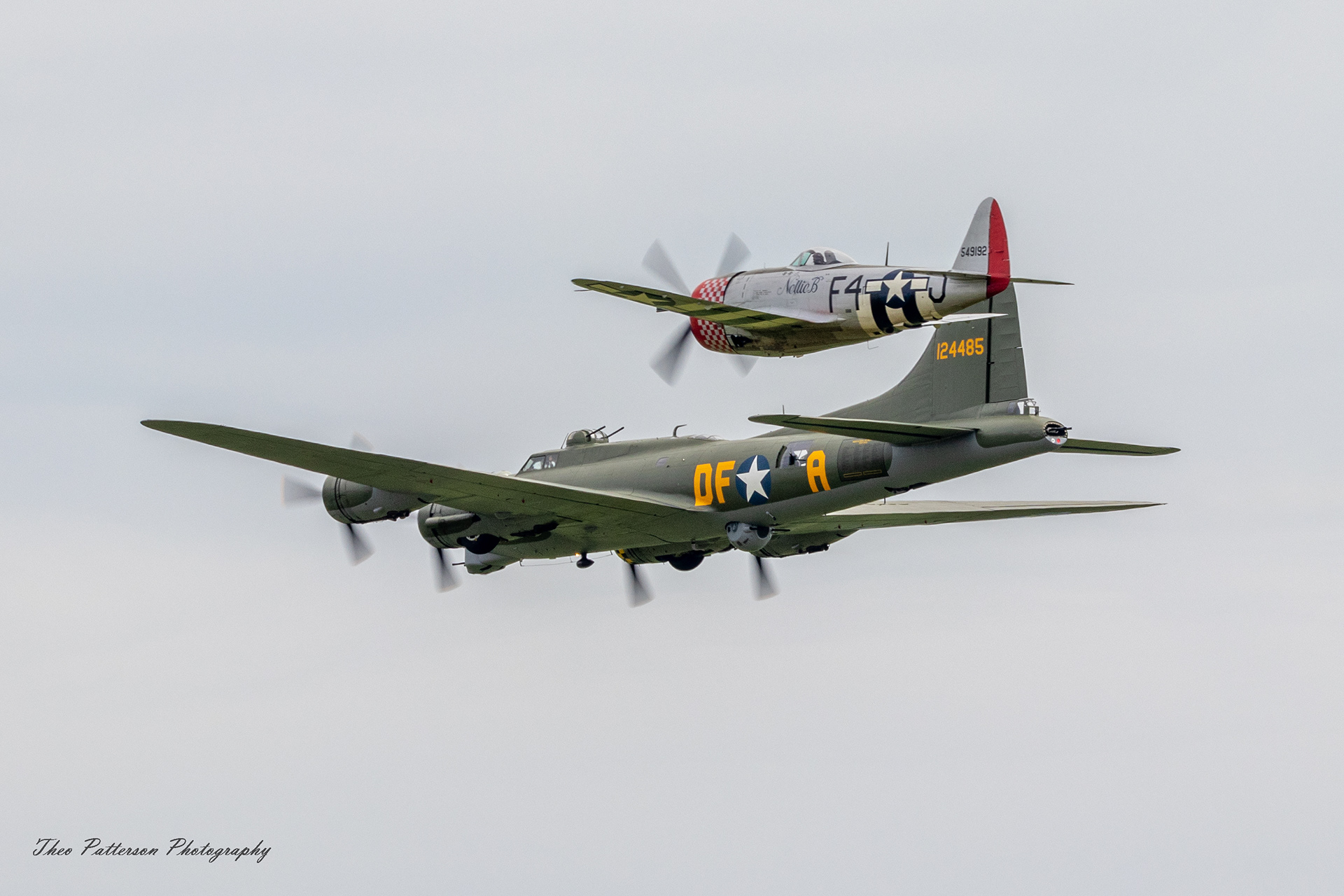 Boeing B-17 Flying Fortress "Sally B" & P-47 Thunderbolt "Nellie B"