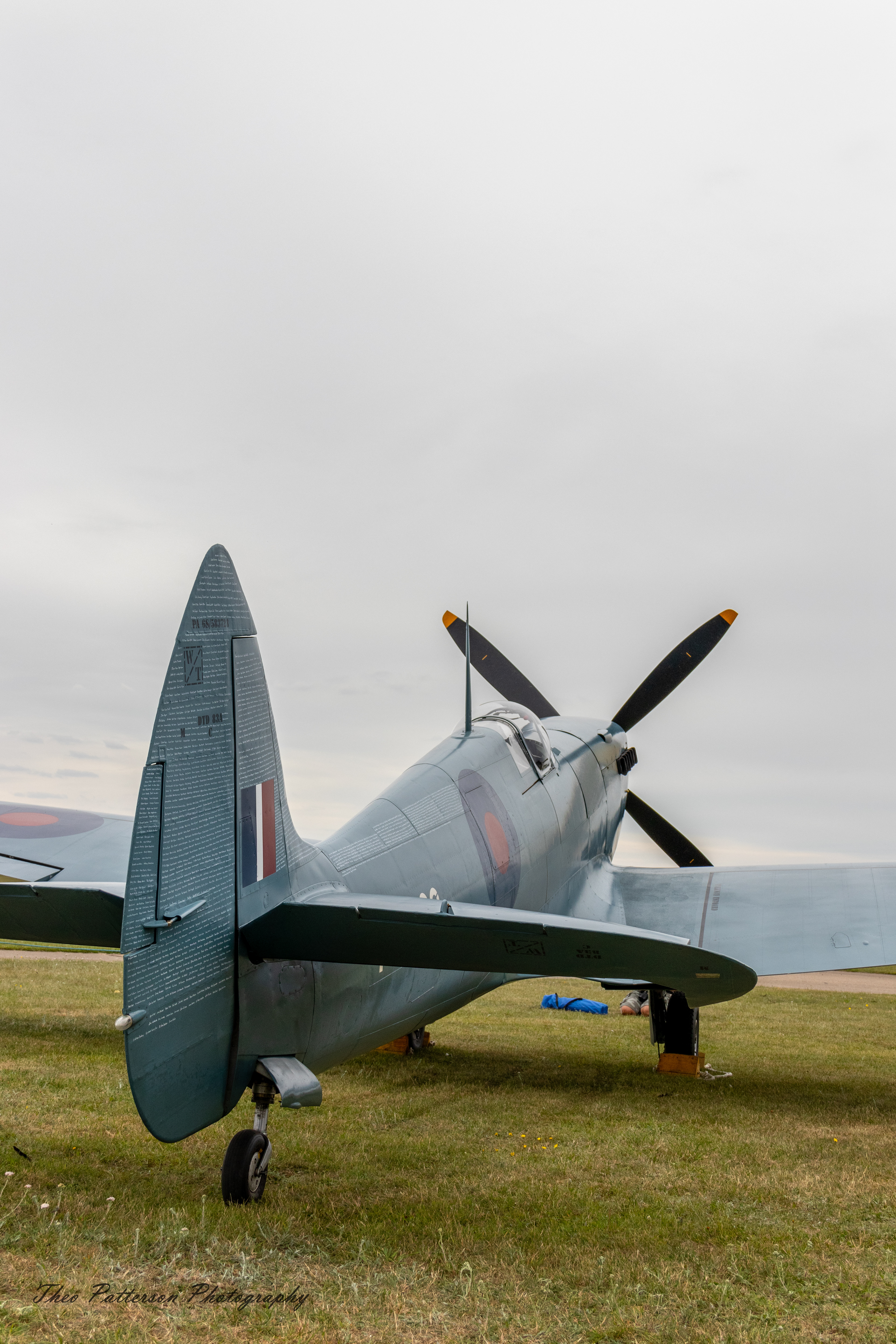 The NHS Spitfire (PL983) on static display