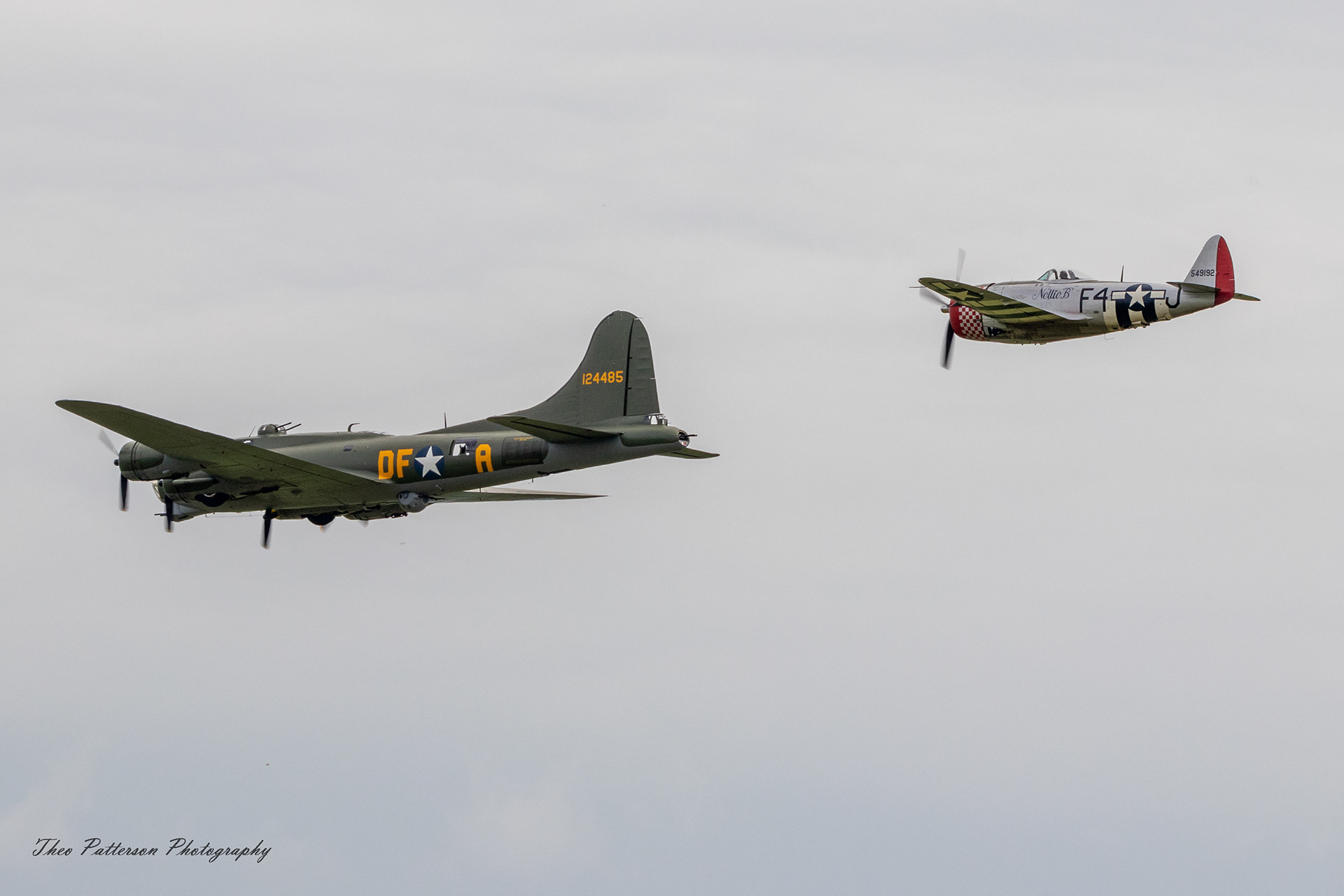 Boeing B-17 Flying Fortress "Sally B" & P-47 Thunderbolt "Nellie B"