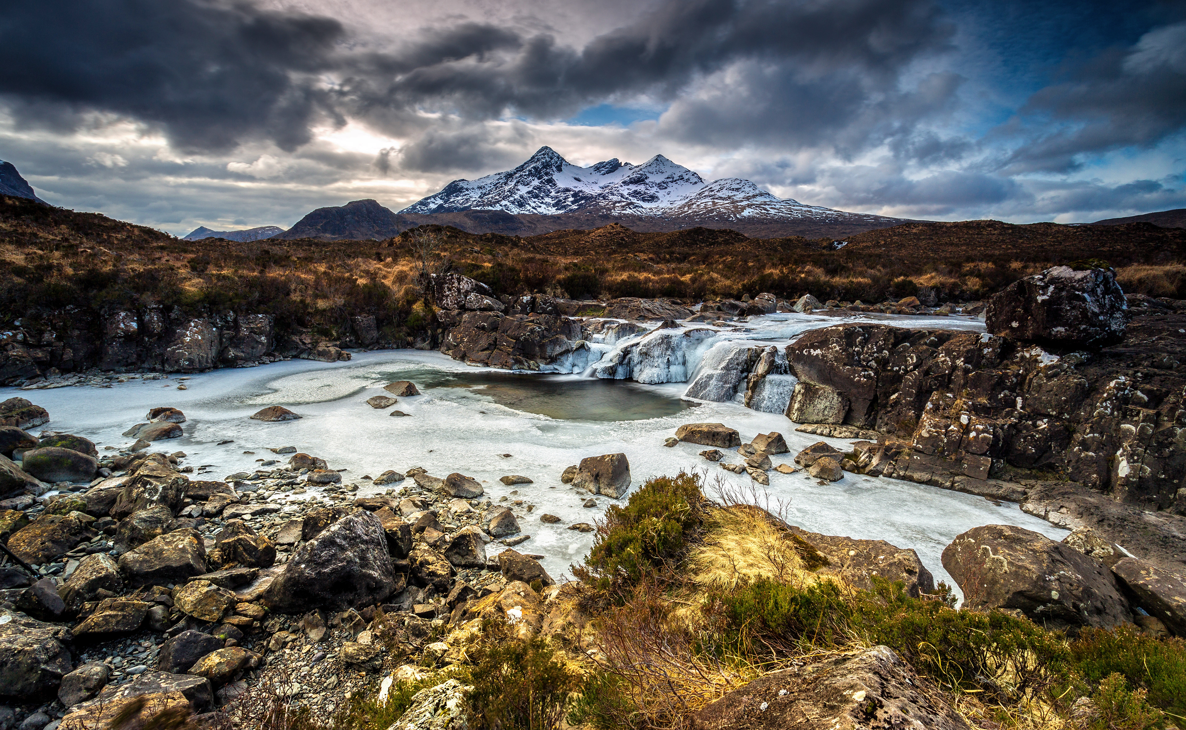 Frozen Sligachan Falls