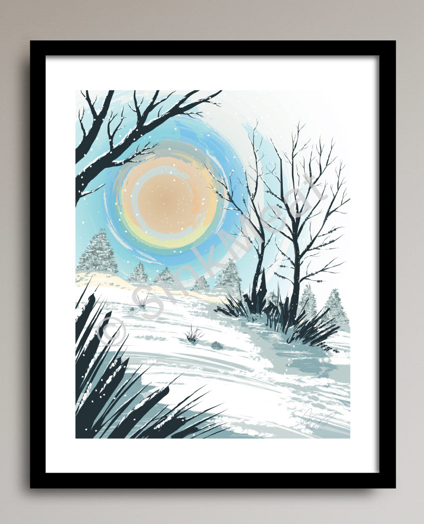 Winter Scene Illustration