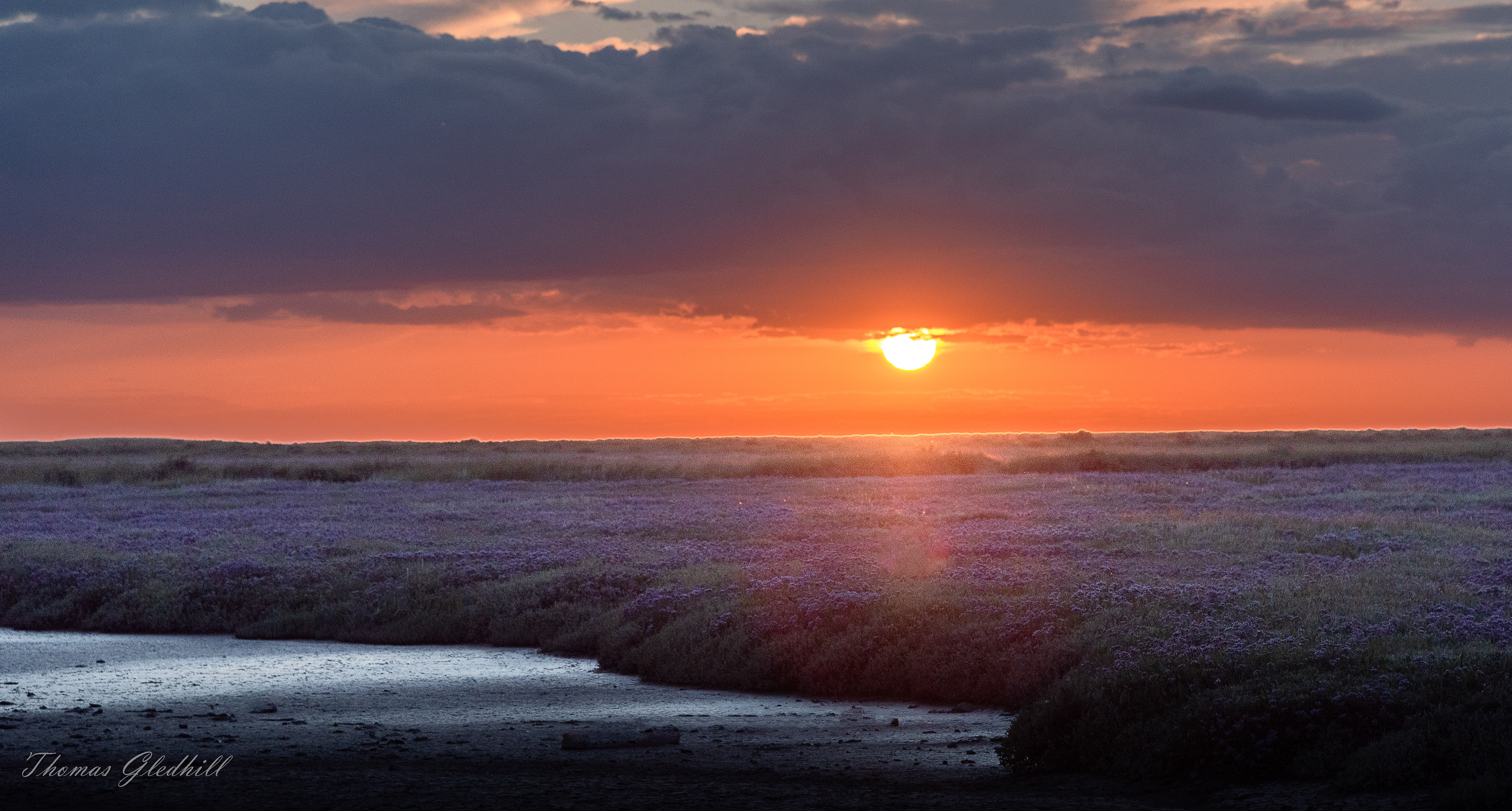 Sunset over the Wash
