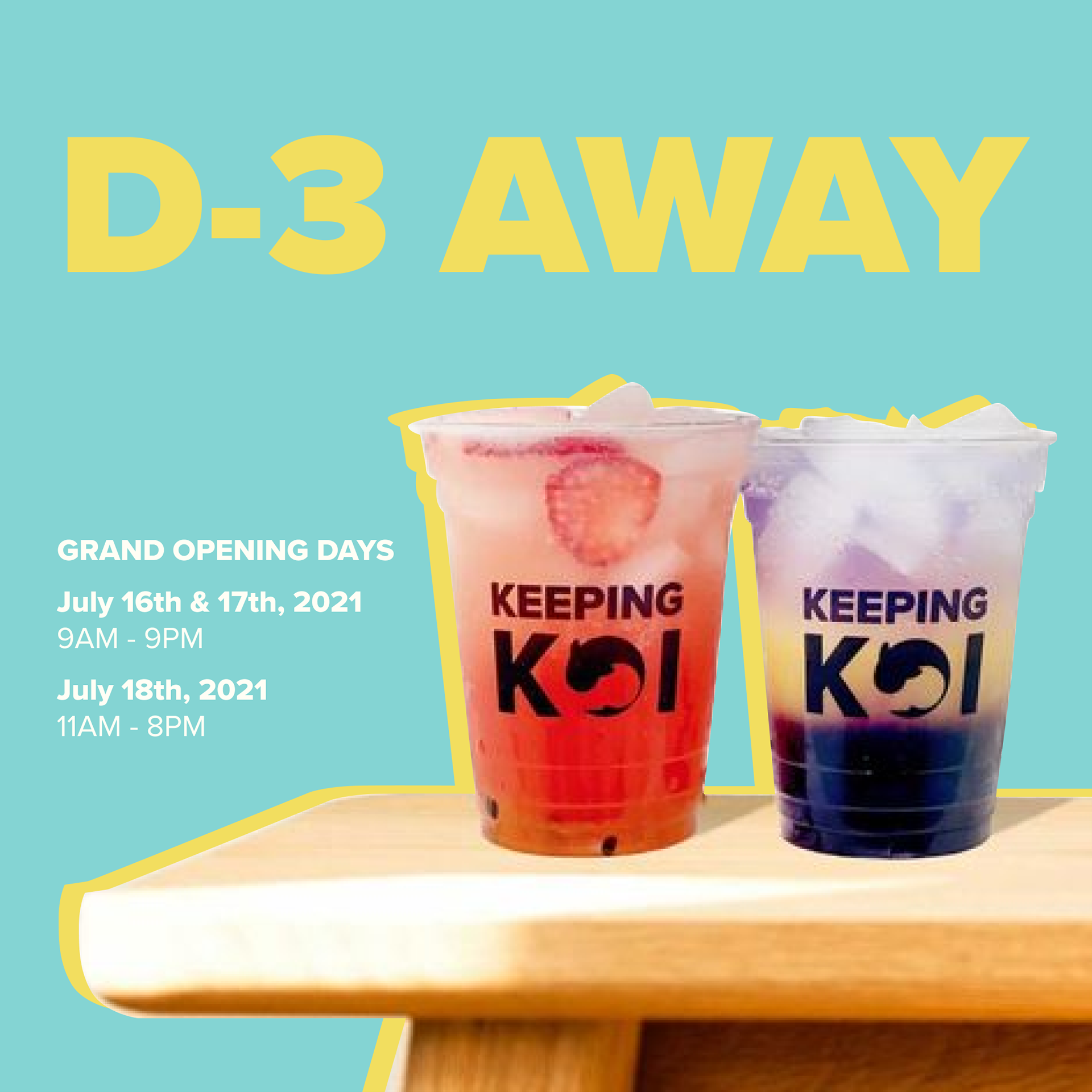 Grand Opening Countdown Post