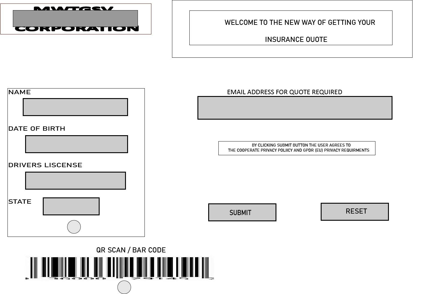 Wire-framimg Landing Page