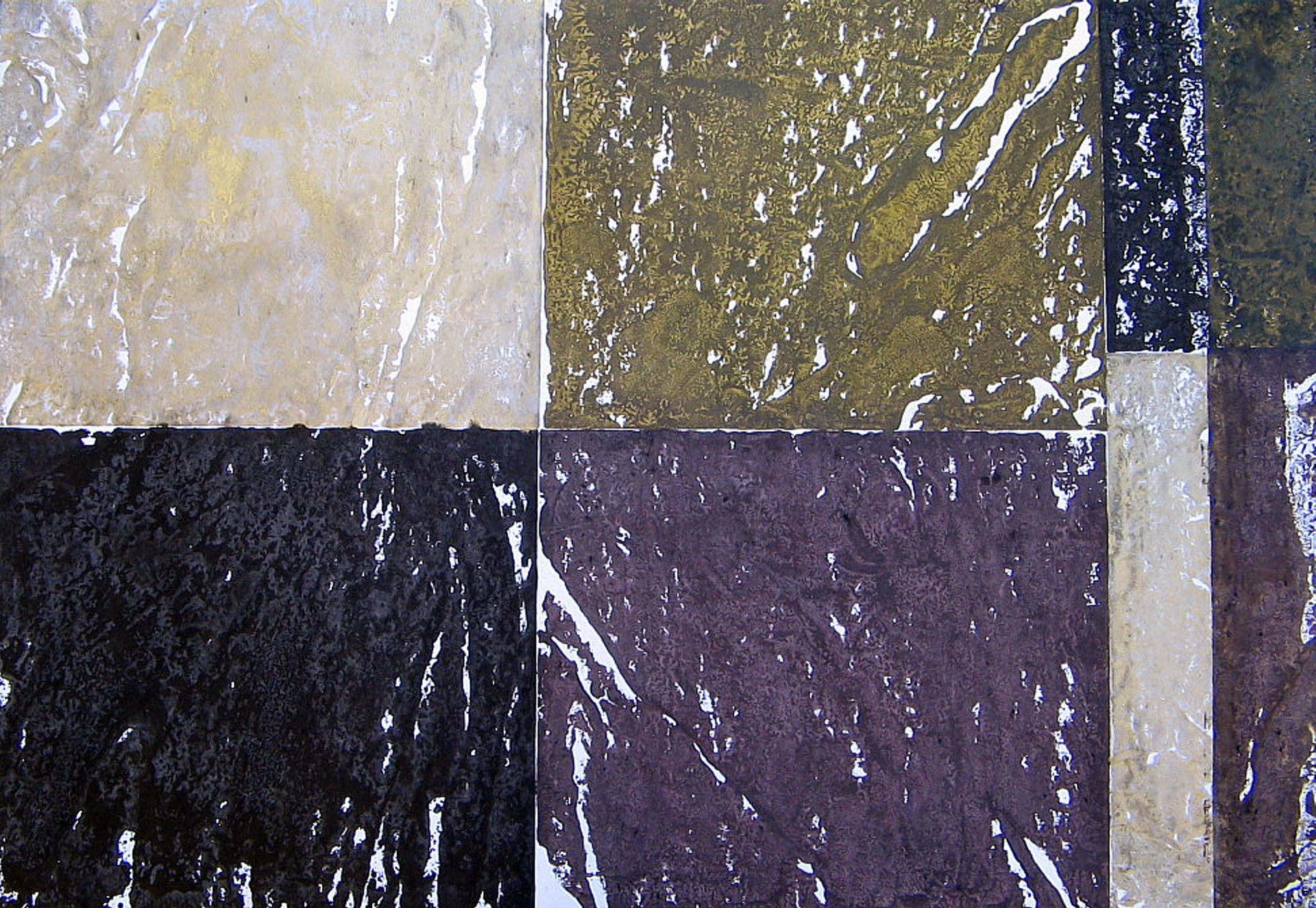M'Bate - monotipia com ardósia - 60x90cm - 2002