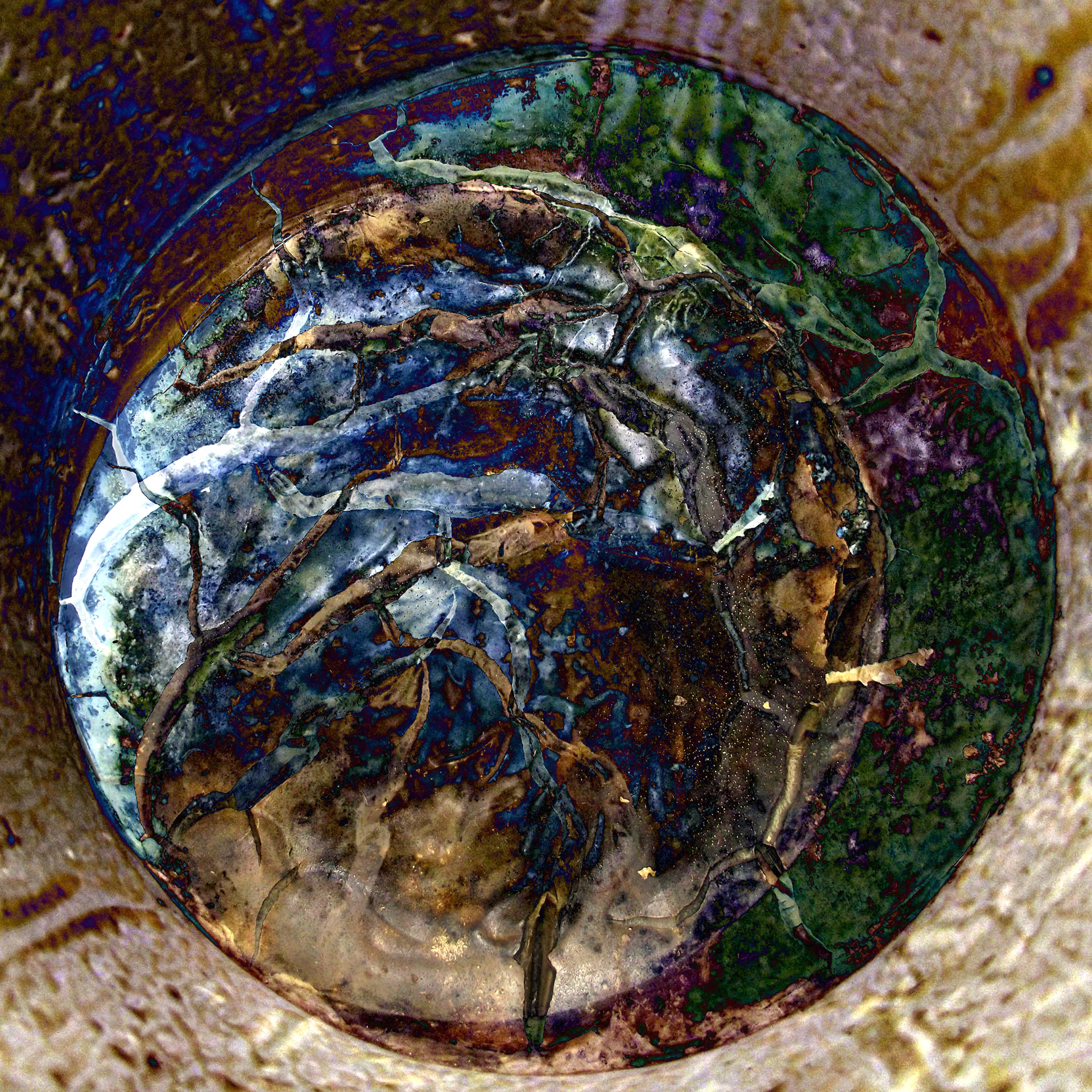 A Terra como foi vista - IV - 60x60cm - 2014