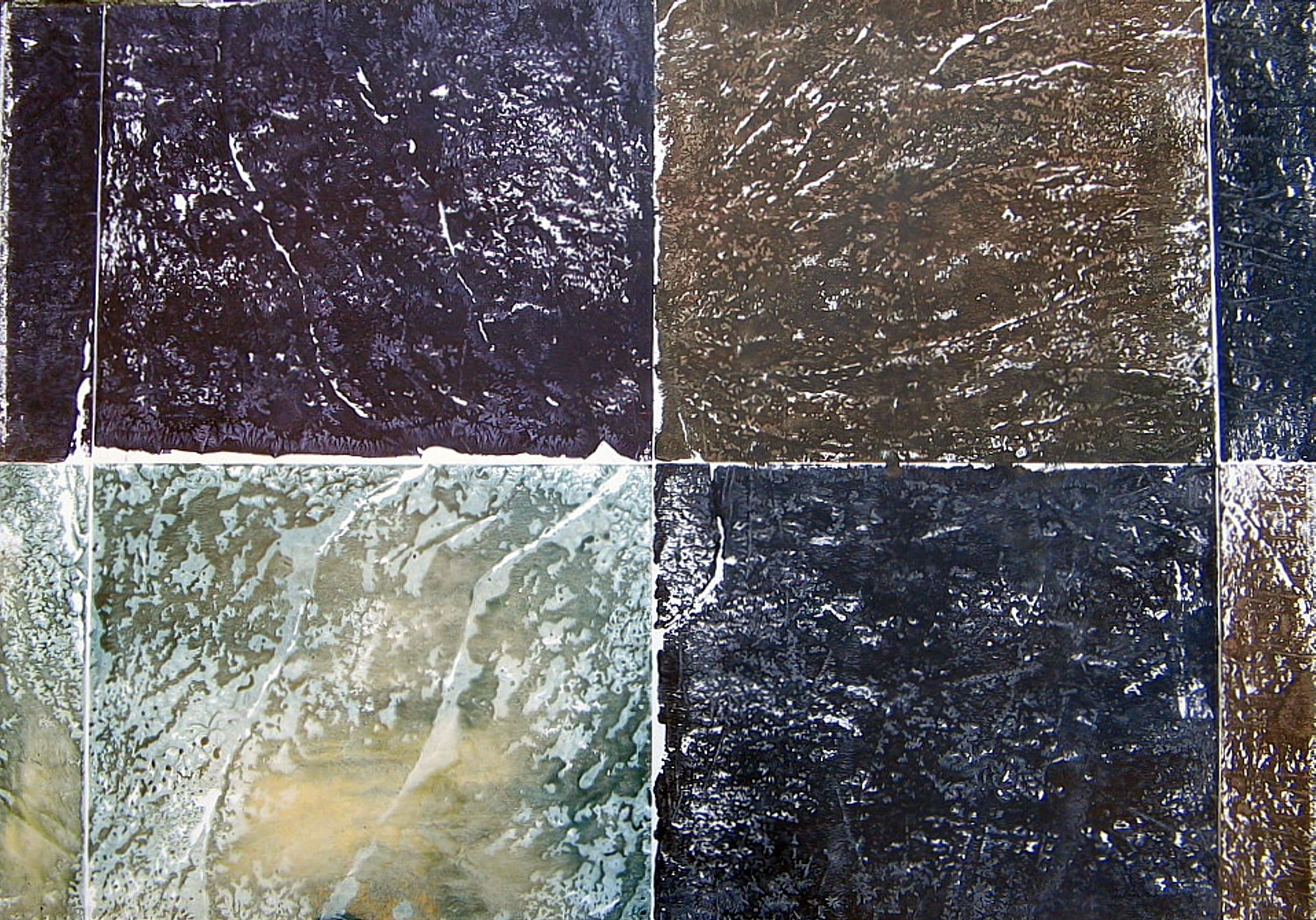 M'Bate - monotipia com ardósia - 60x90cm - 2002