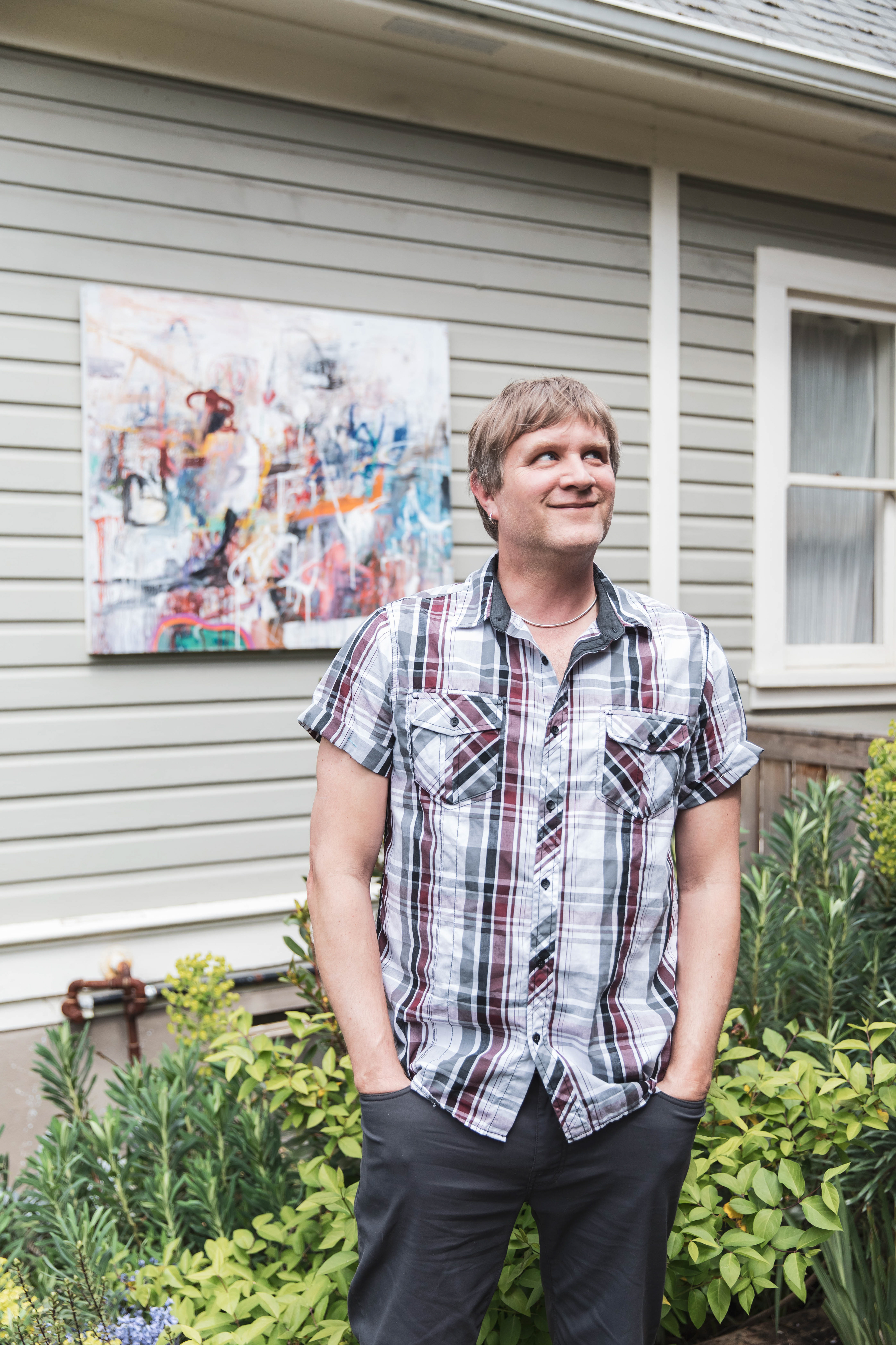 Edwin Paroissien uses his home as a music production studio for various local acts to record from in and around the Portland Metro Area. Edwin Paroissien aids in upholding the DIY music scene in Eugene. (Maddie Stellingwerf/Emerald)