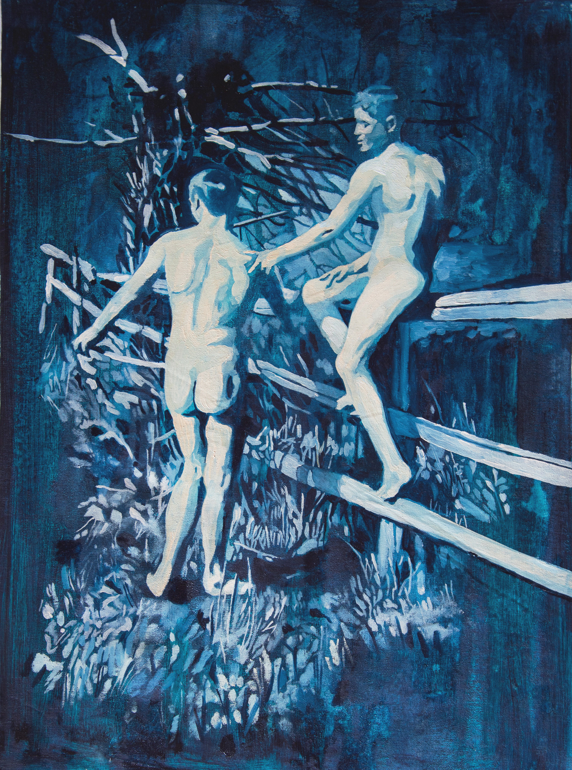 Freilicht, oil on canvas, 50x70 cm