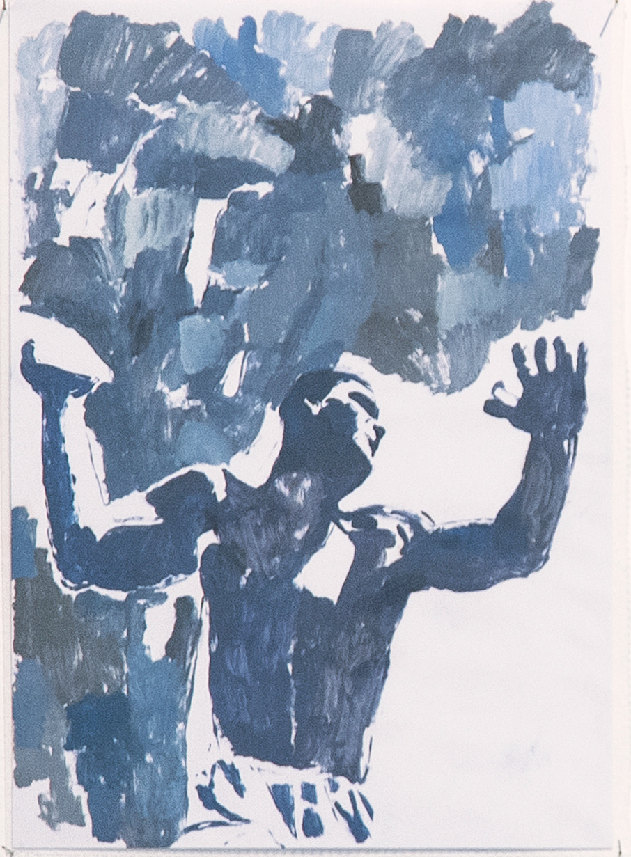 Hero #1, oil on paper, 21x29 cm