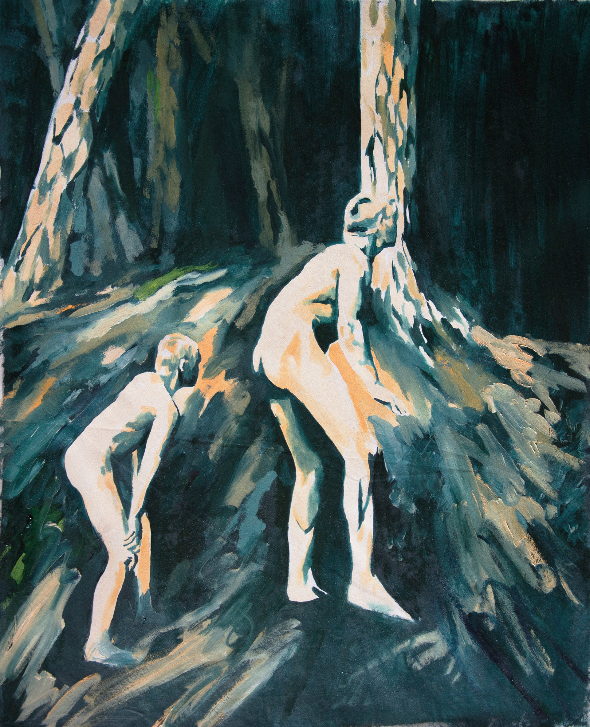 Freilicht, oil on canvas, 50x70 cm