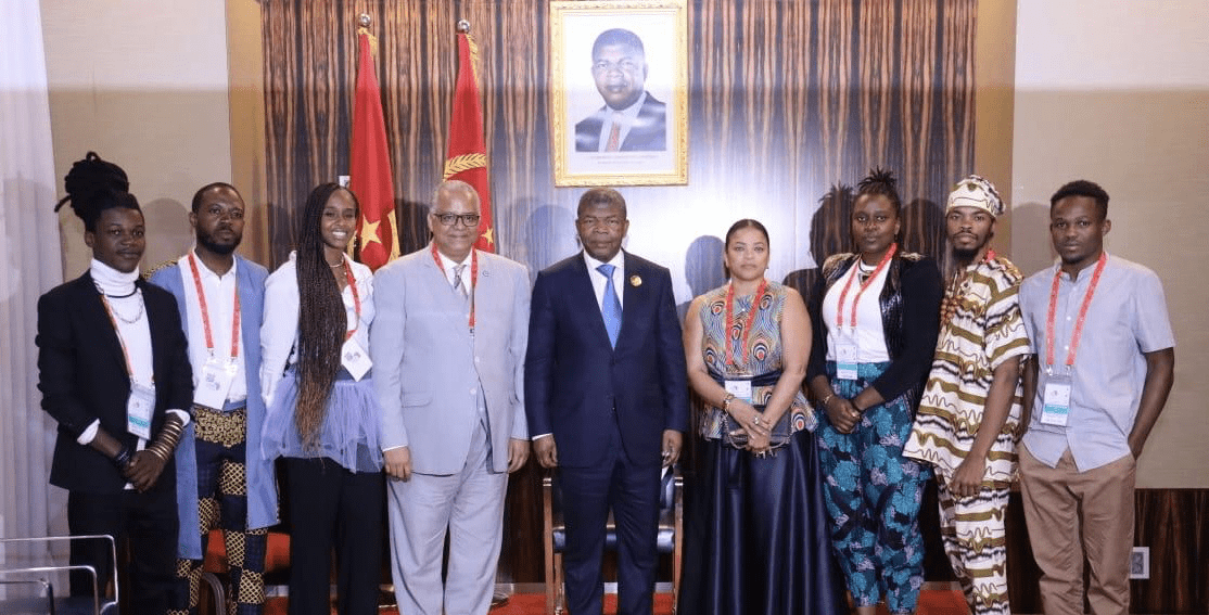 Left to right: Raffa Mal, Danick Bumba, Anderce Brady, Marcos Agostinho, João Lourenço, Sandra Agostinho, Joyce Babatunde, Jakada Khalfani, Emerson STP
