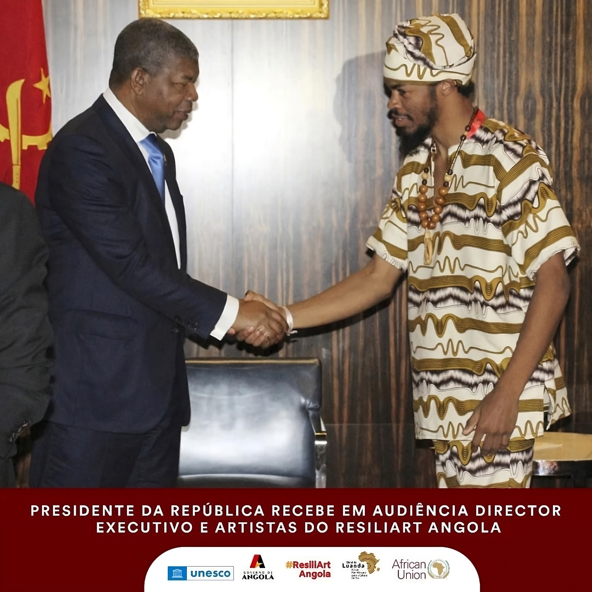 Received by Angolan President, João Lourenço, in thanks for works encouraging peace in the next generation