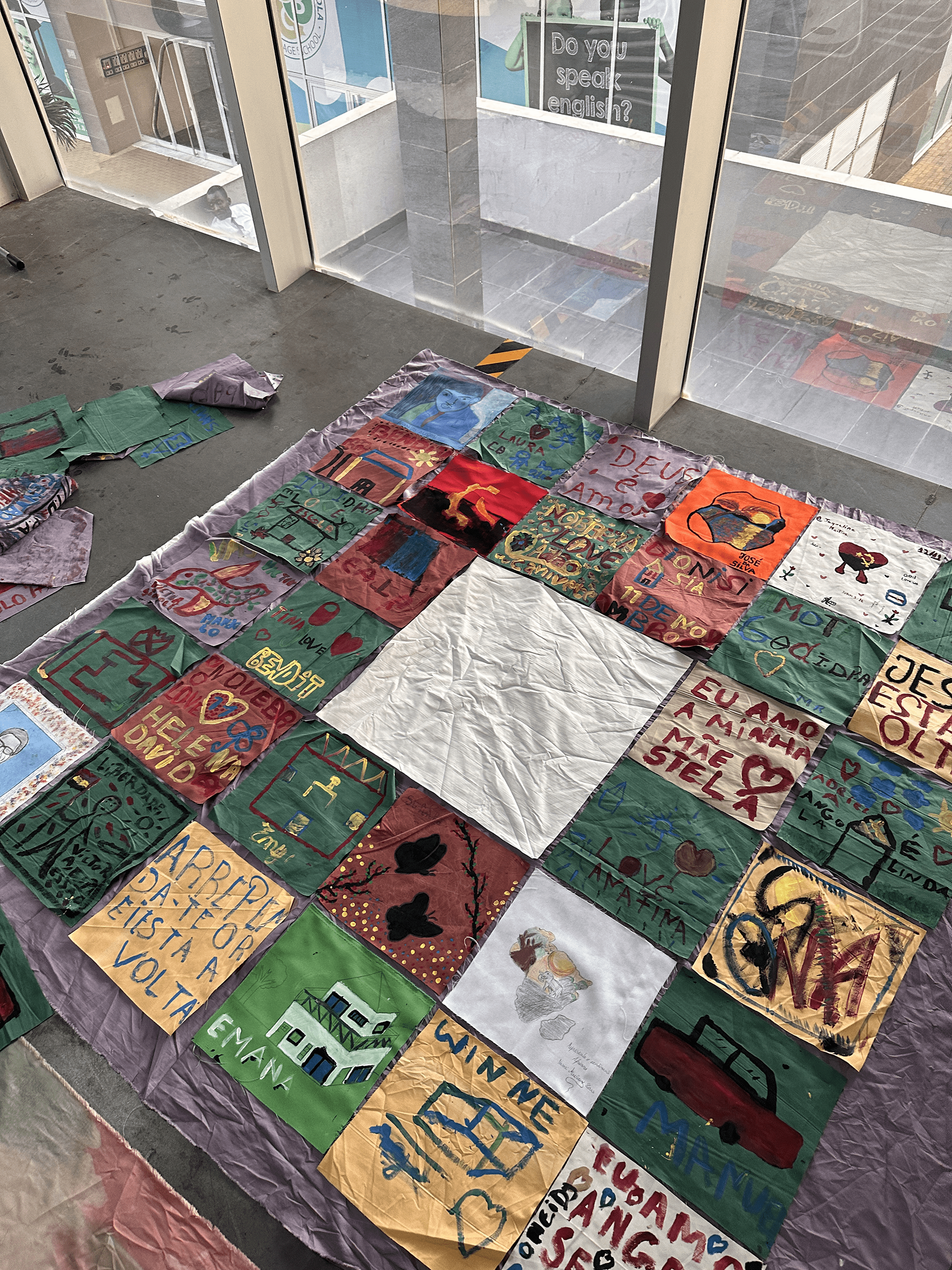 Assembling Peace Blankets