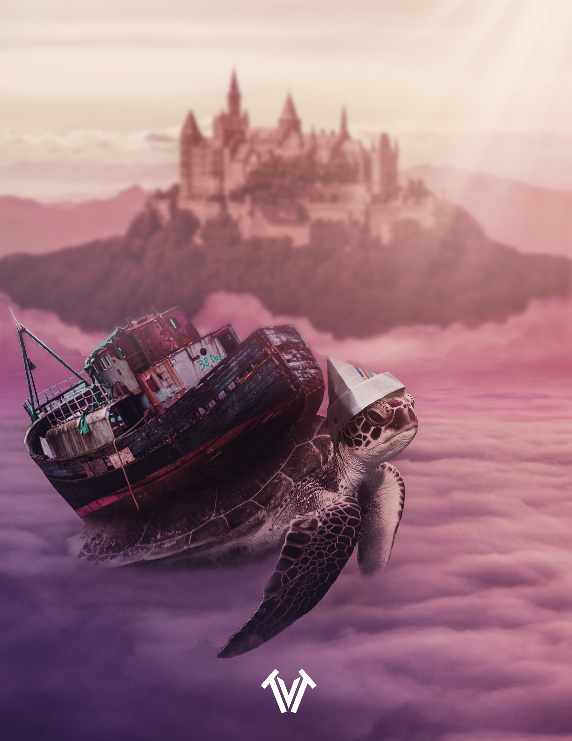Castle In the Sky (Photoshop Composite)
