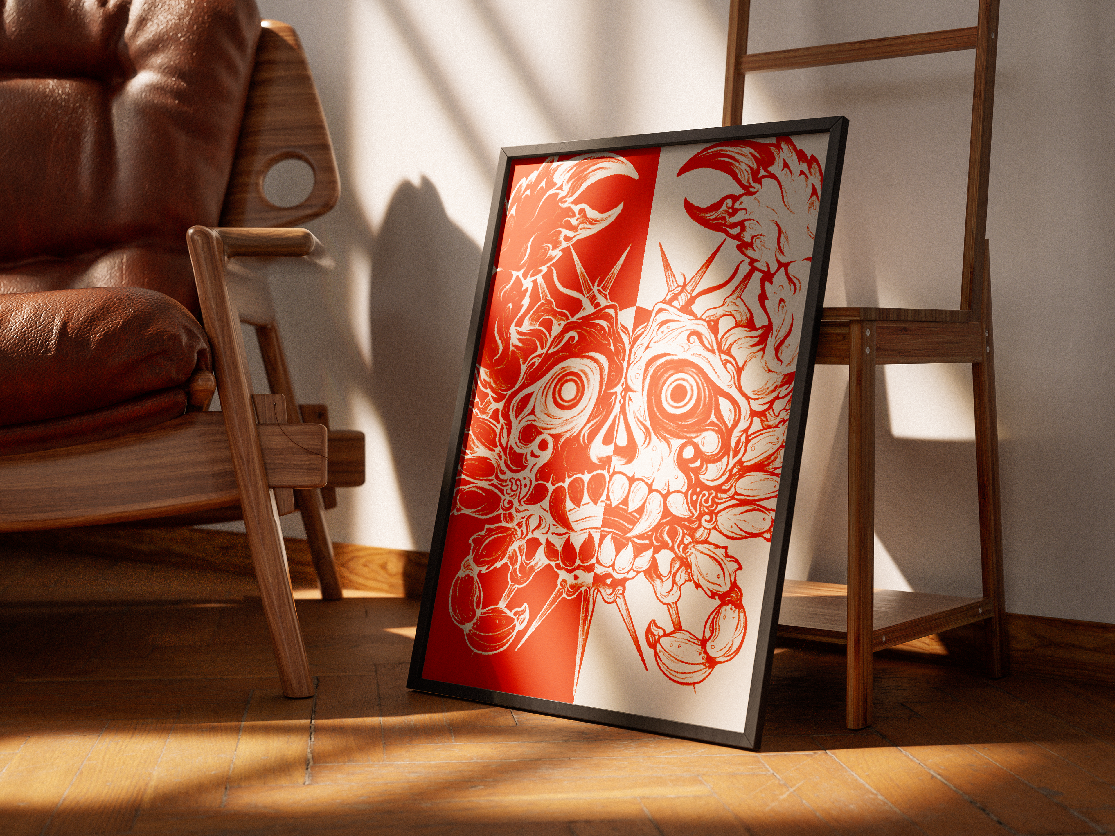 Demon Crab Illustration (mockup)