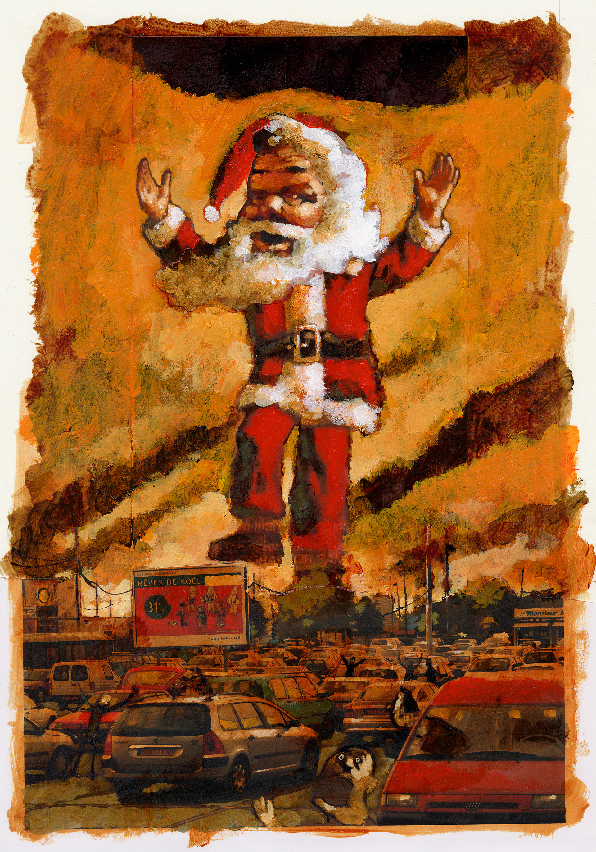 Illustration pour la compilation "Pepo Anal Vs Nero Pele", HAK Lo Fi Records, 2004