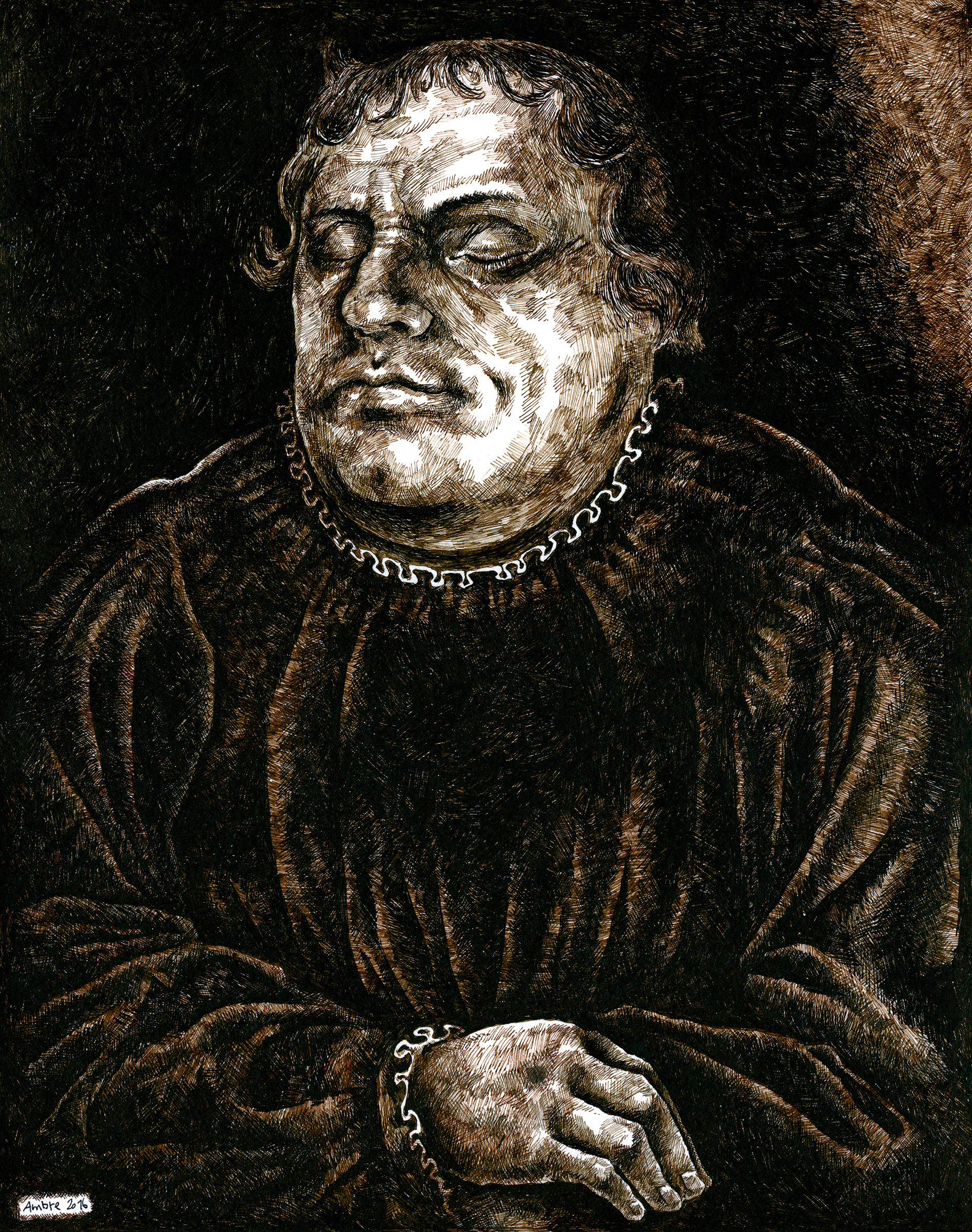 Martin Luther sur son lit de mort (inédit) - 2016