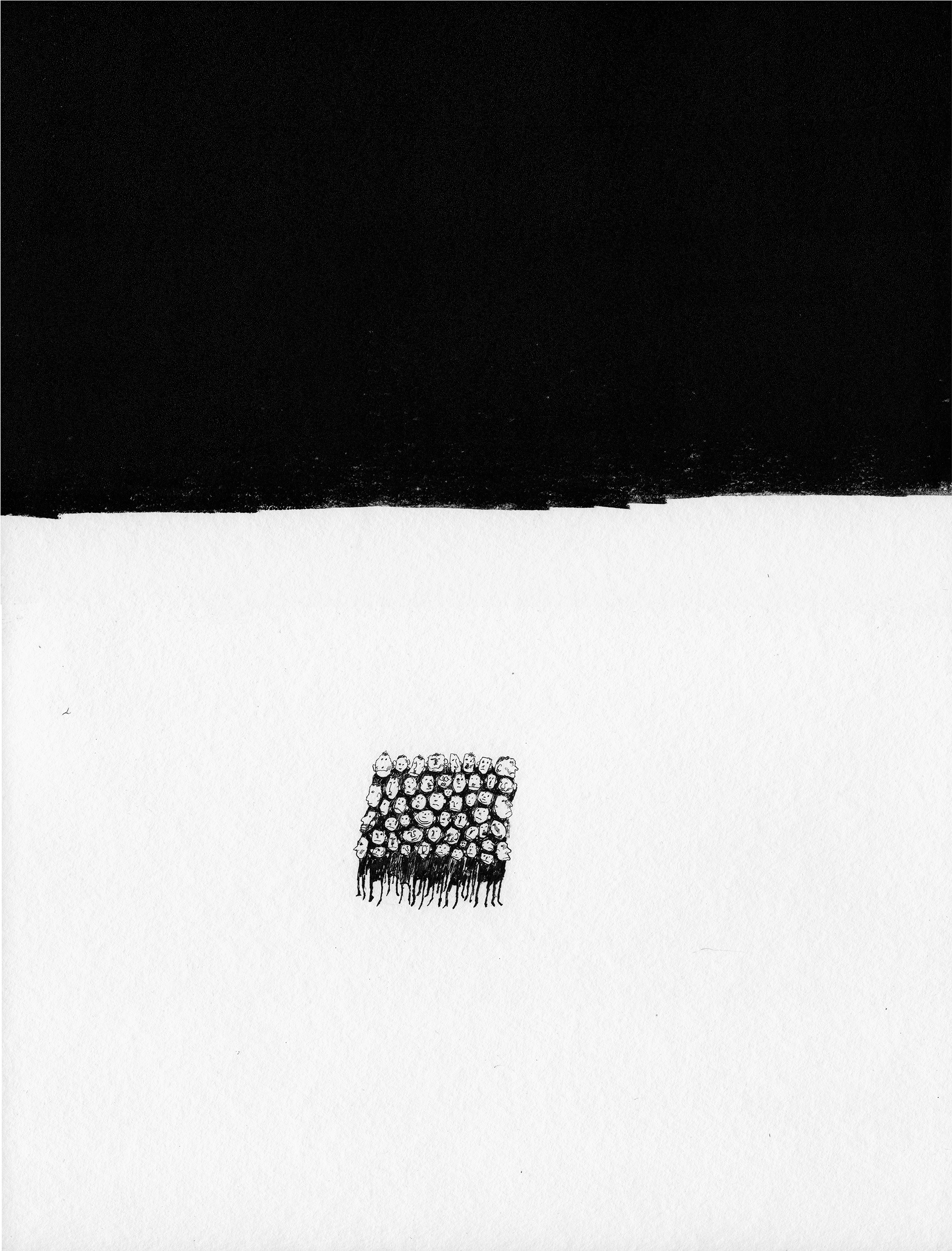 La Foule - 2016 - 30 X 40 cm