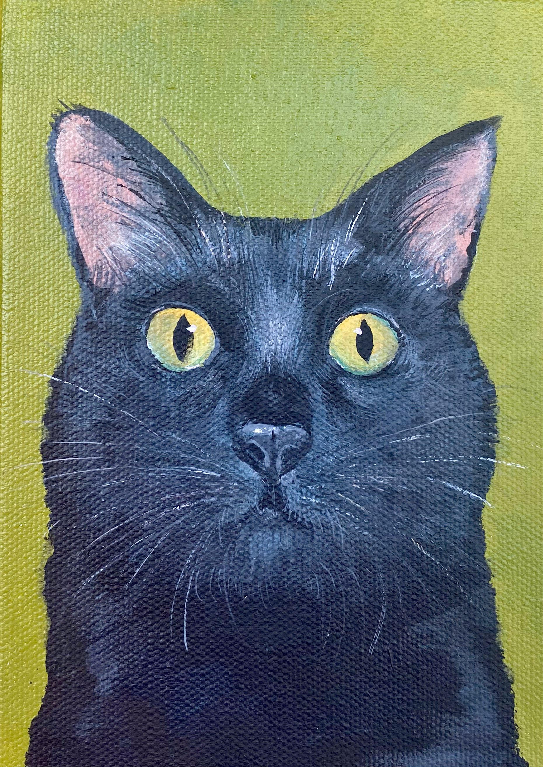 "PeePee WeeWee" June 2023, 4"x6" acrylic on canvas