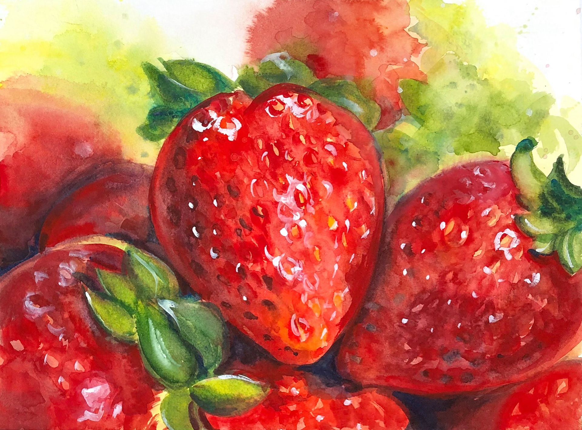 Strawberry closeup