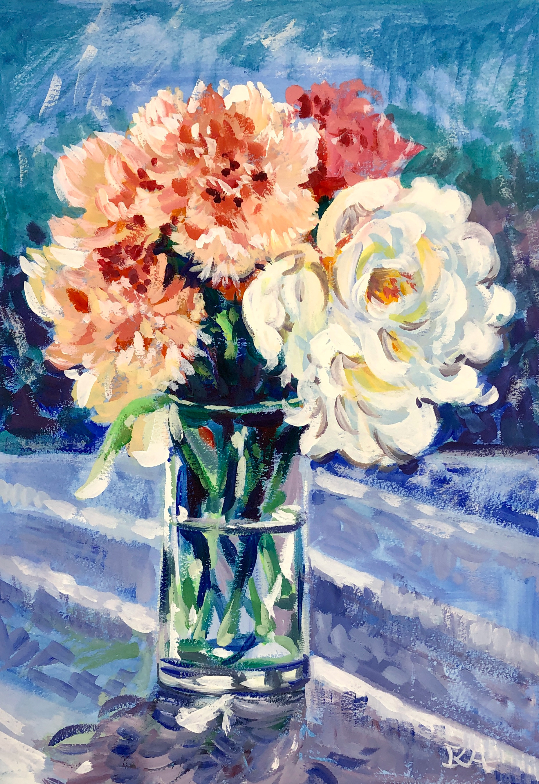 Carnation, carnation, rose