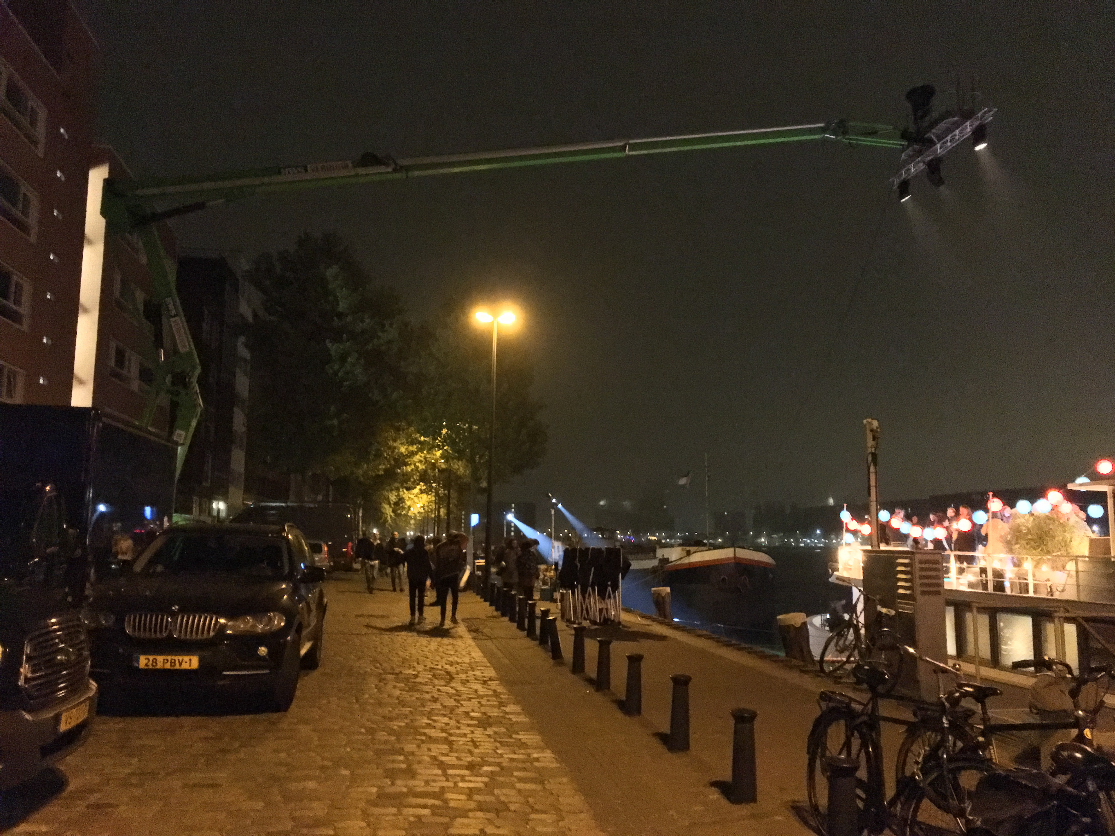 Light setup for firework effects above party deck (De Belofte van Pisa - 2019)