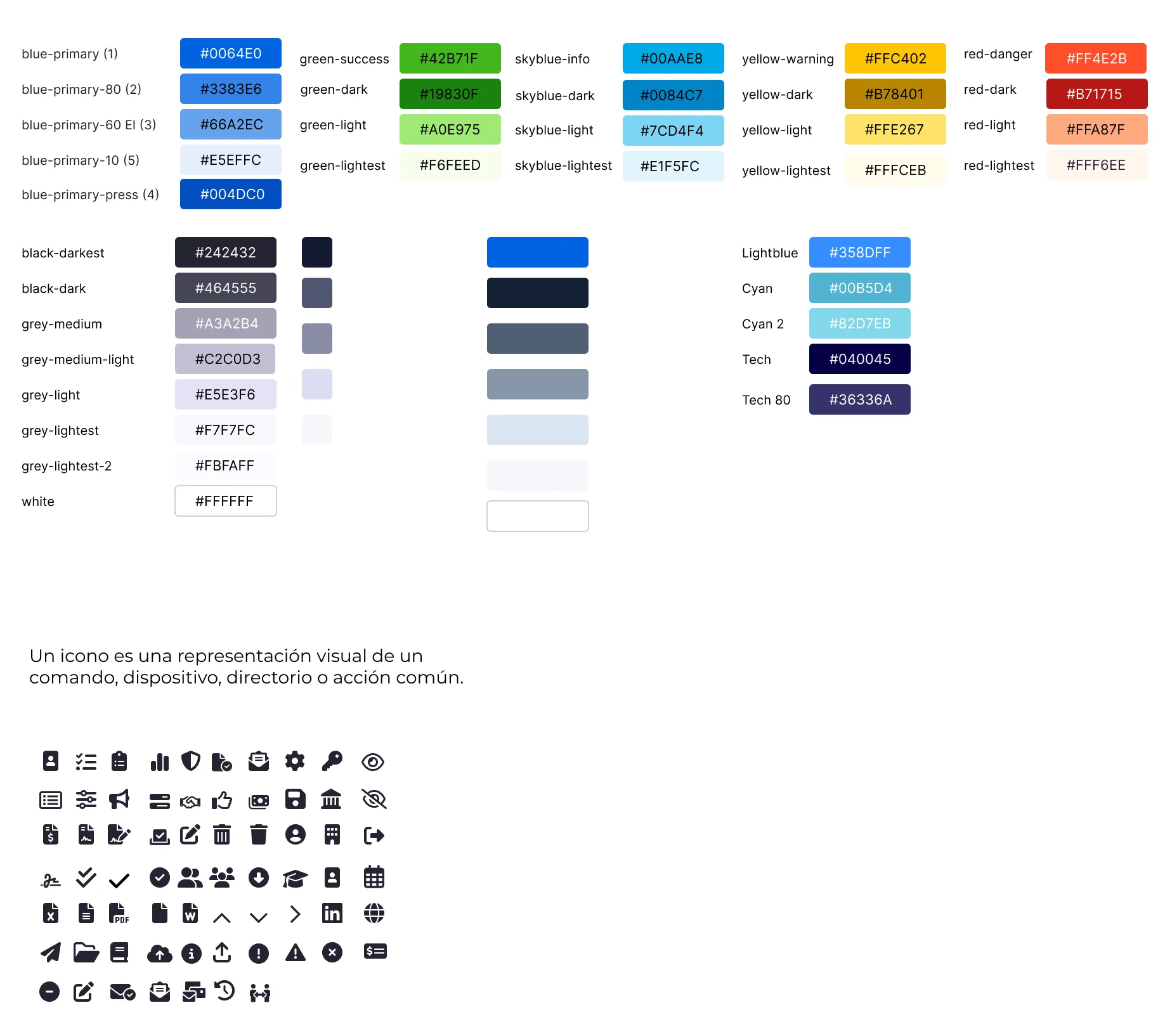 Colors and Icons