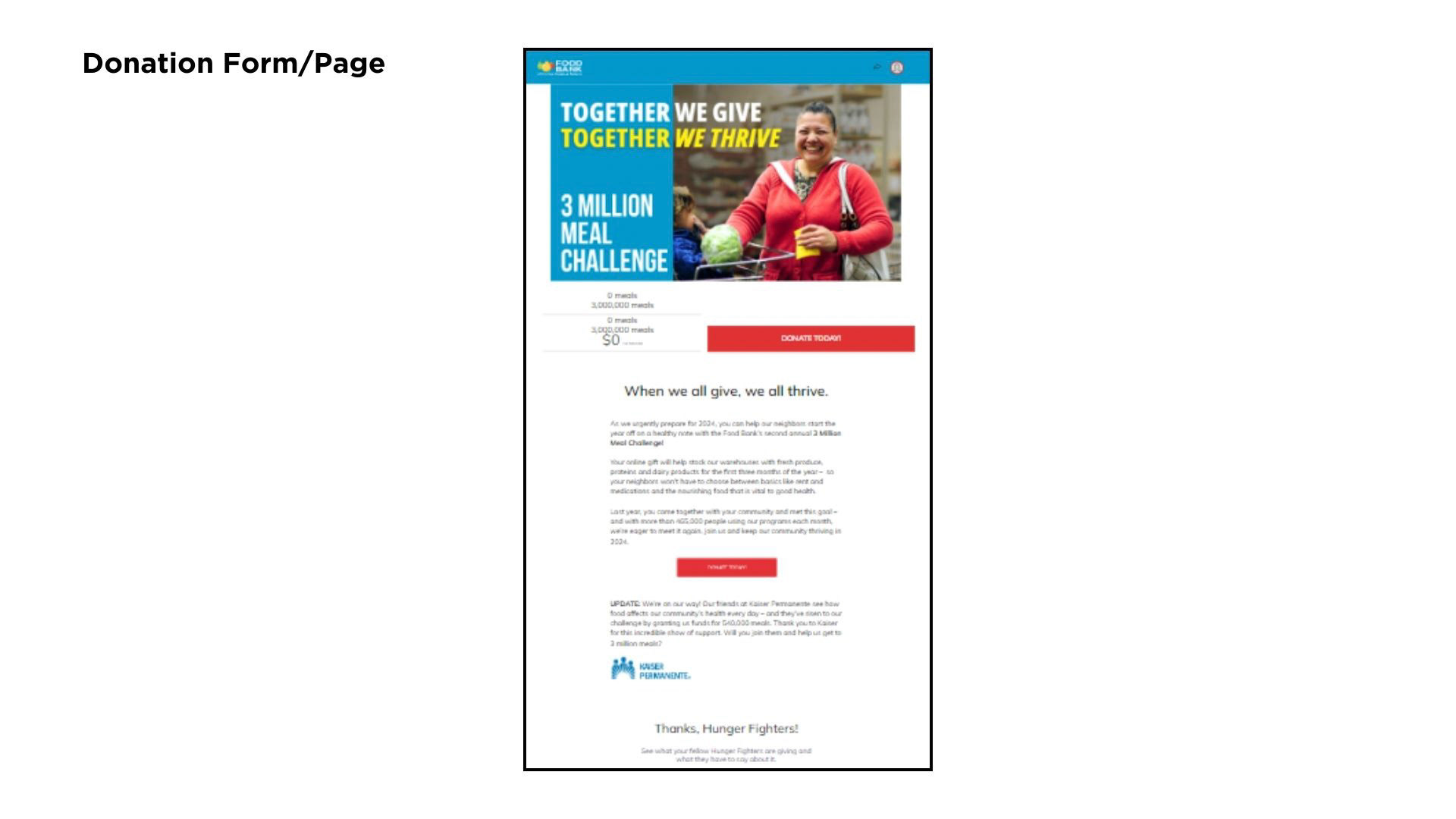 3 Million Meal Challenge 2023 Creatives - Classy Page