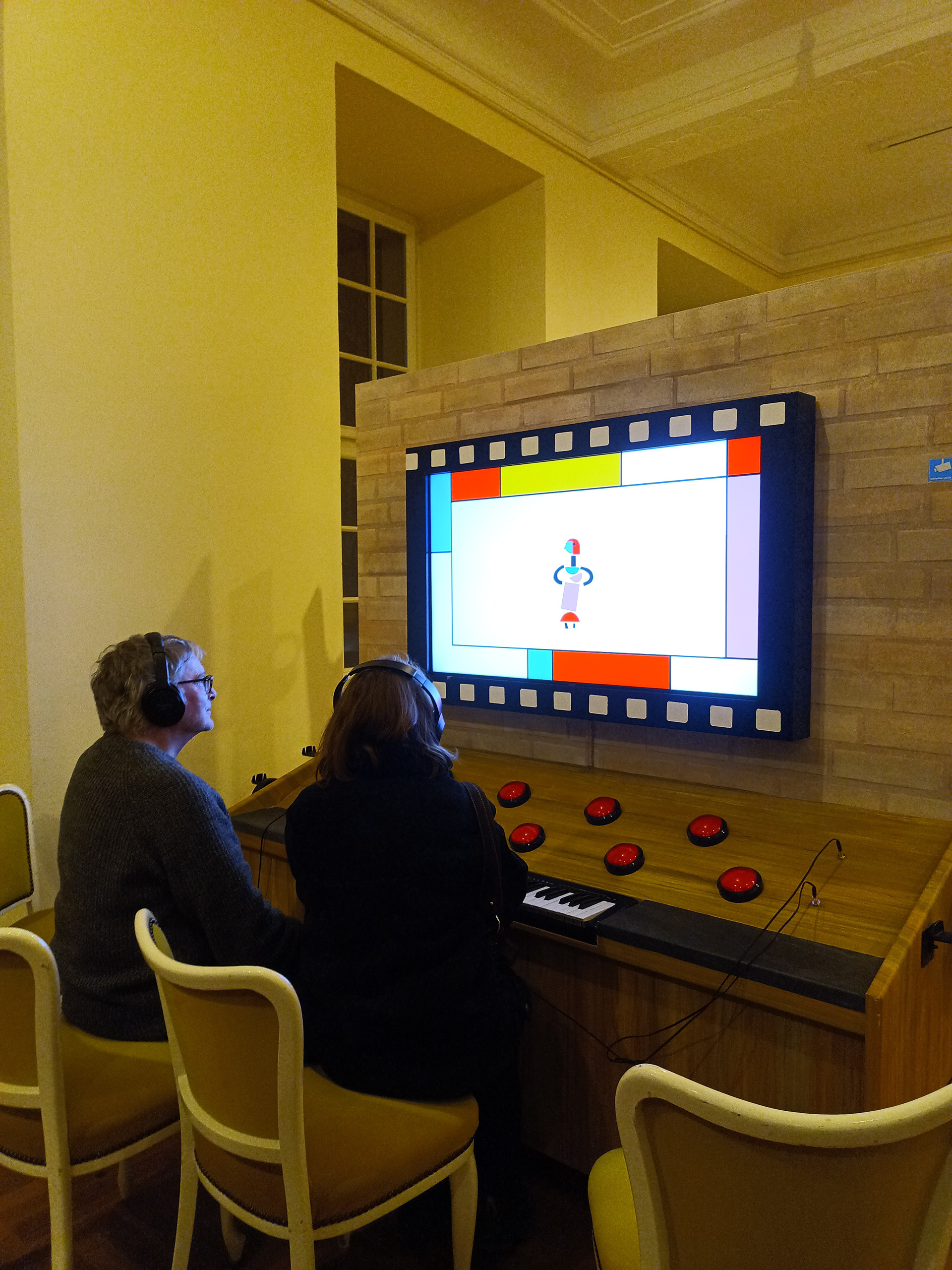 the installation in the museum