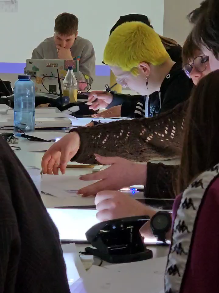 analog animation on paper