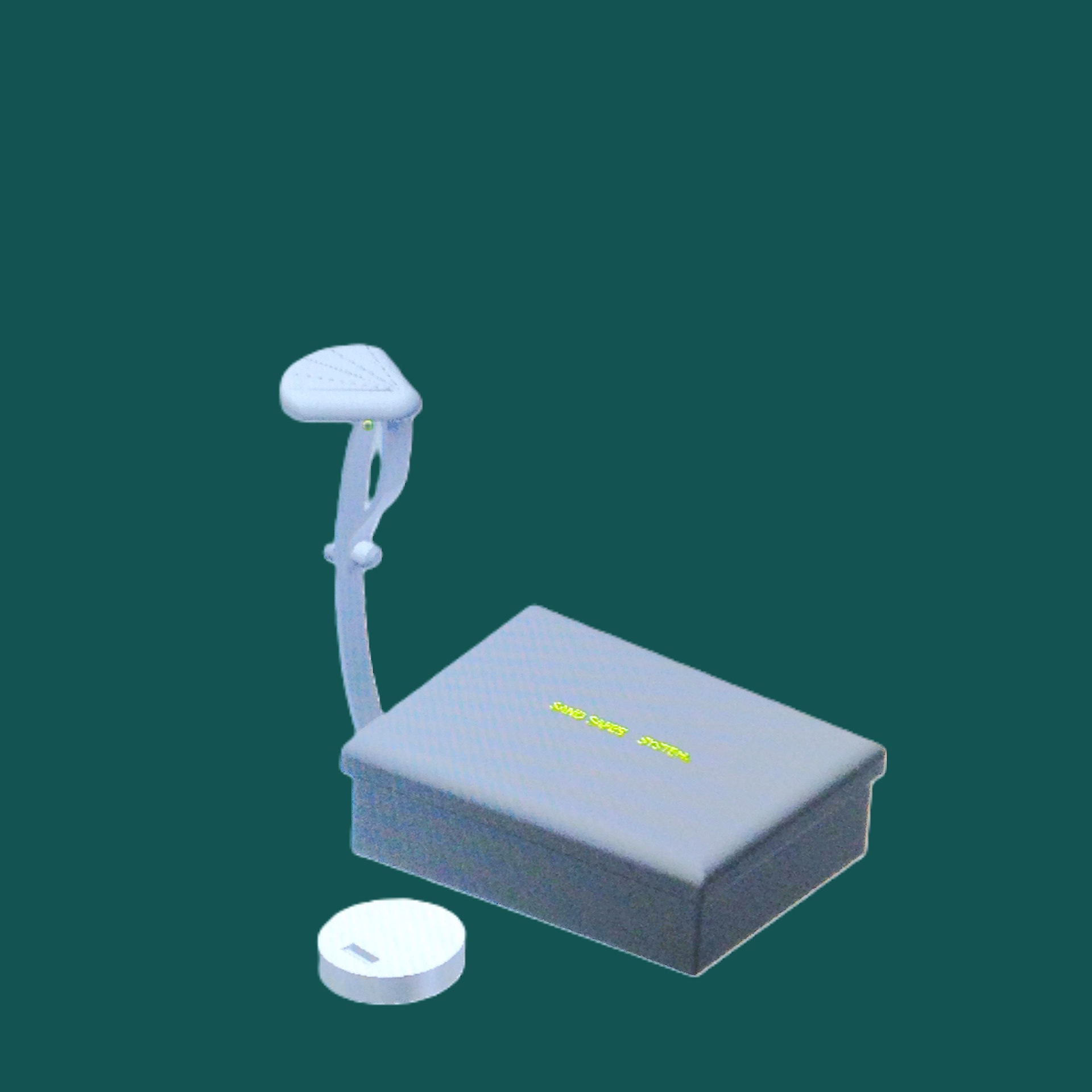 Sand Safe System: This is an invention design Ahmad J. designed early on in his career for an inventor who had an idea to invent a great way to hide valuable items in the sand to provide protection against thieves while enjoying the beach.