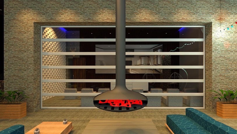 Floating Fireplace