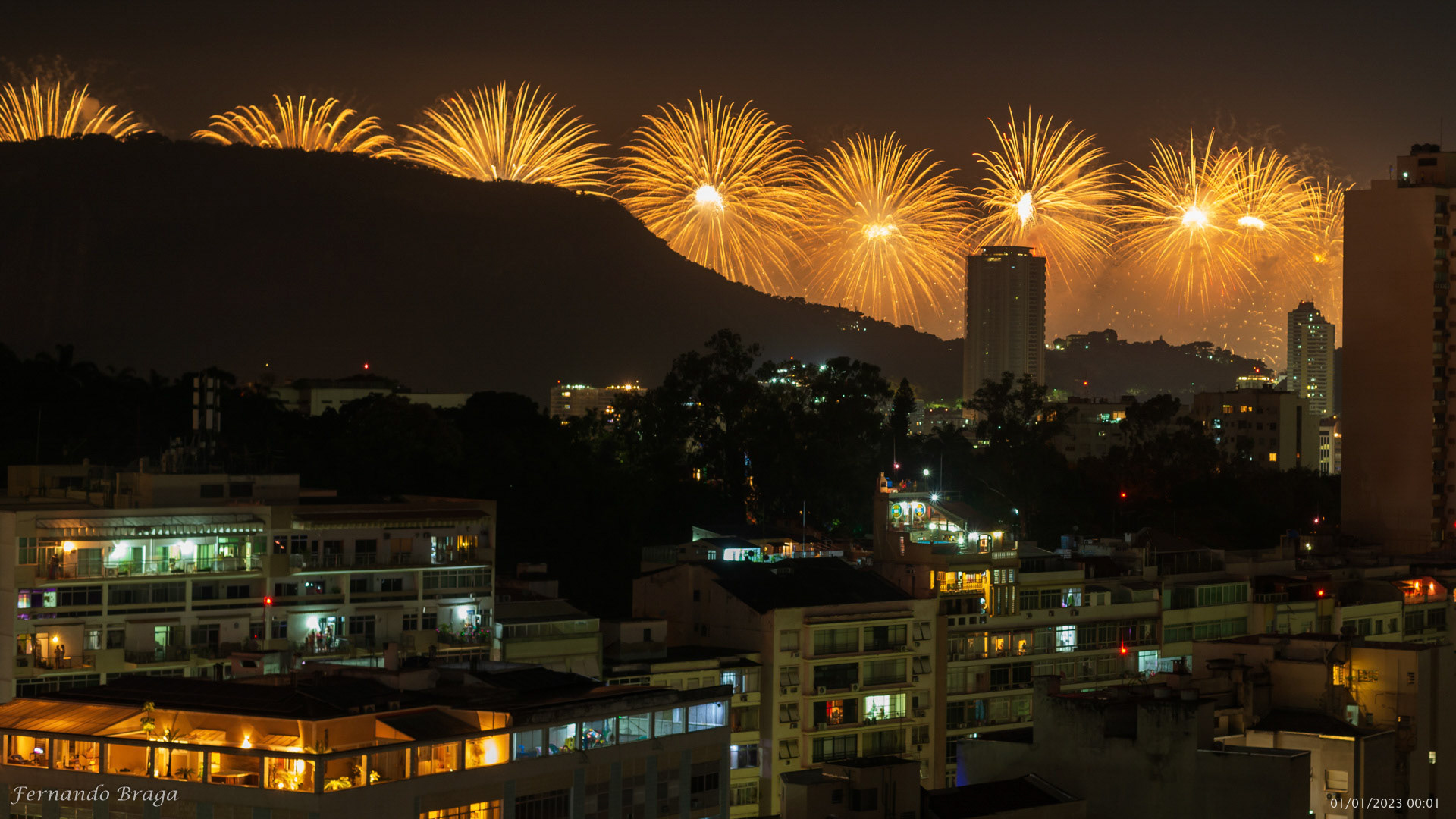Fogos do Reveillon de Copacabana