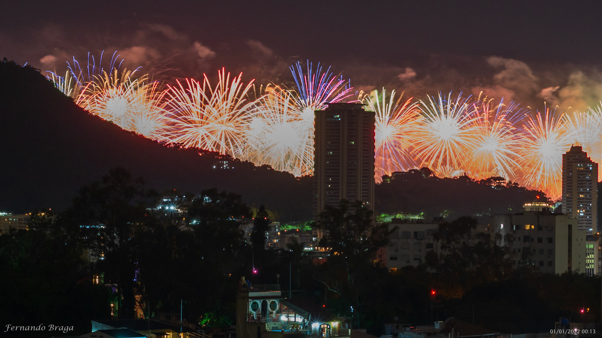 Fogos do Reveillon 2022 de Copacabana
