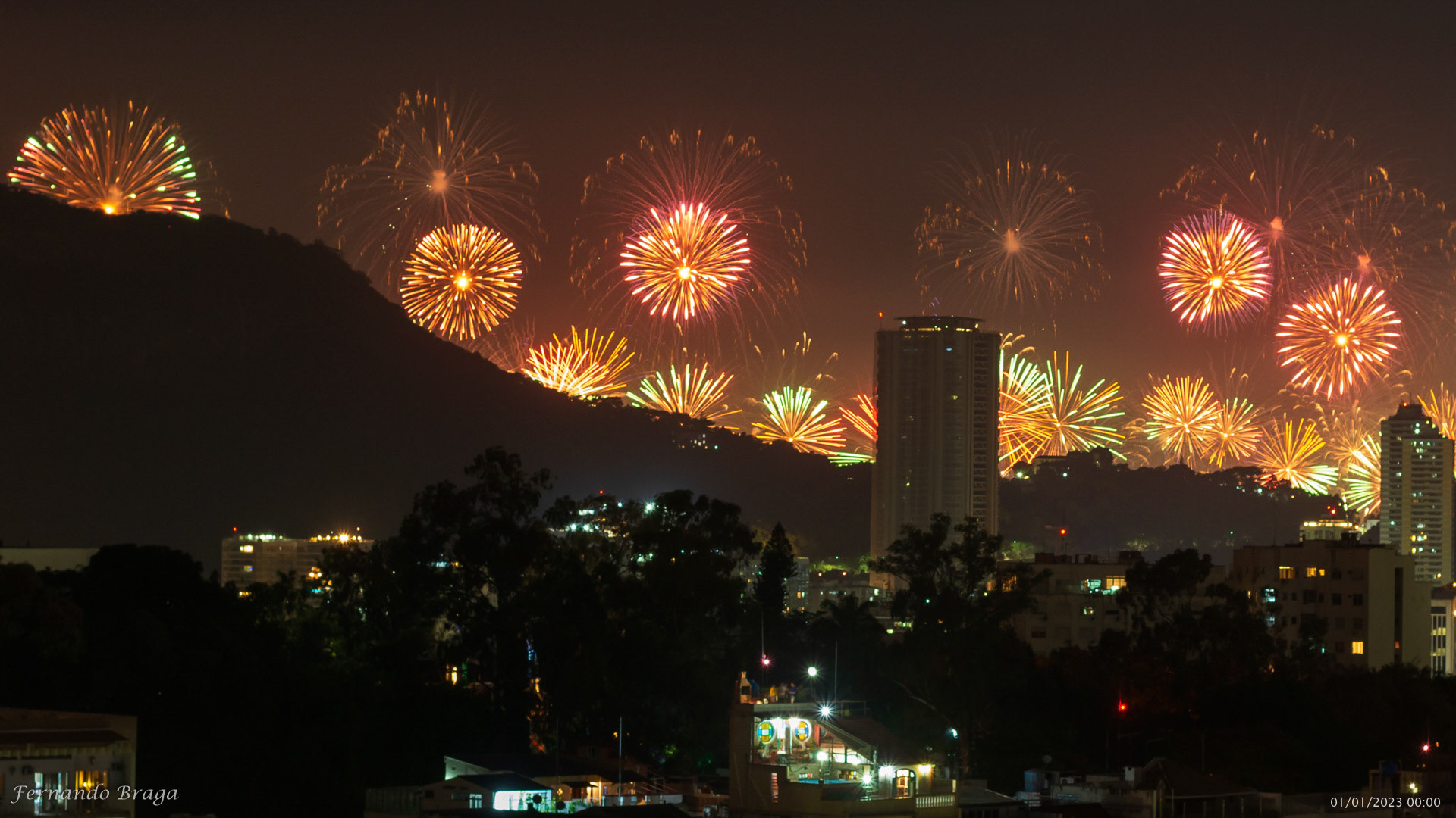Fogos do Reveillon de Copacabana