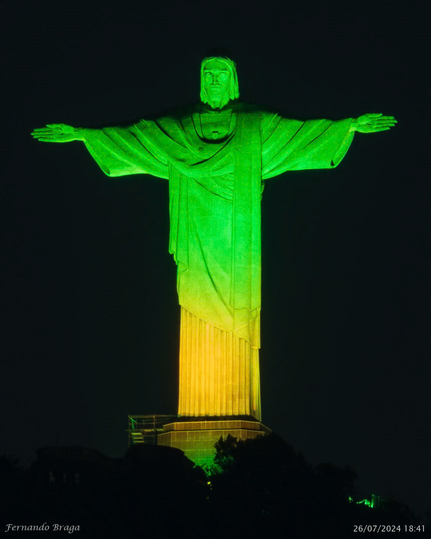 Iluminação da estréia do Brasil nas Olimpíadas de Paris 2024