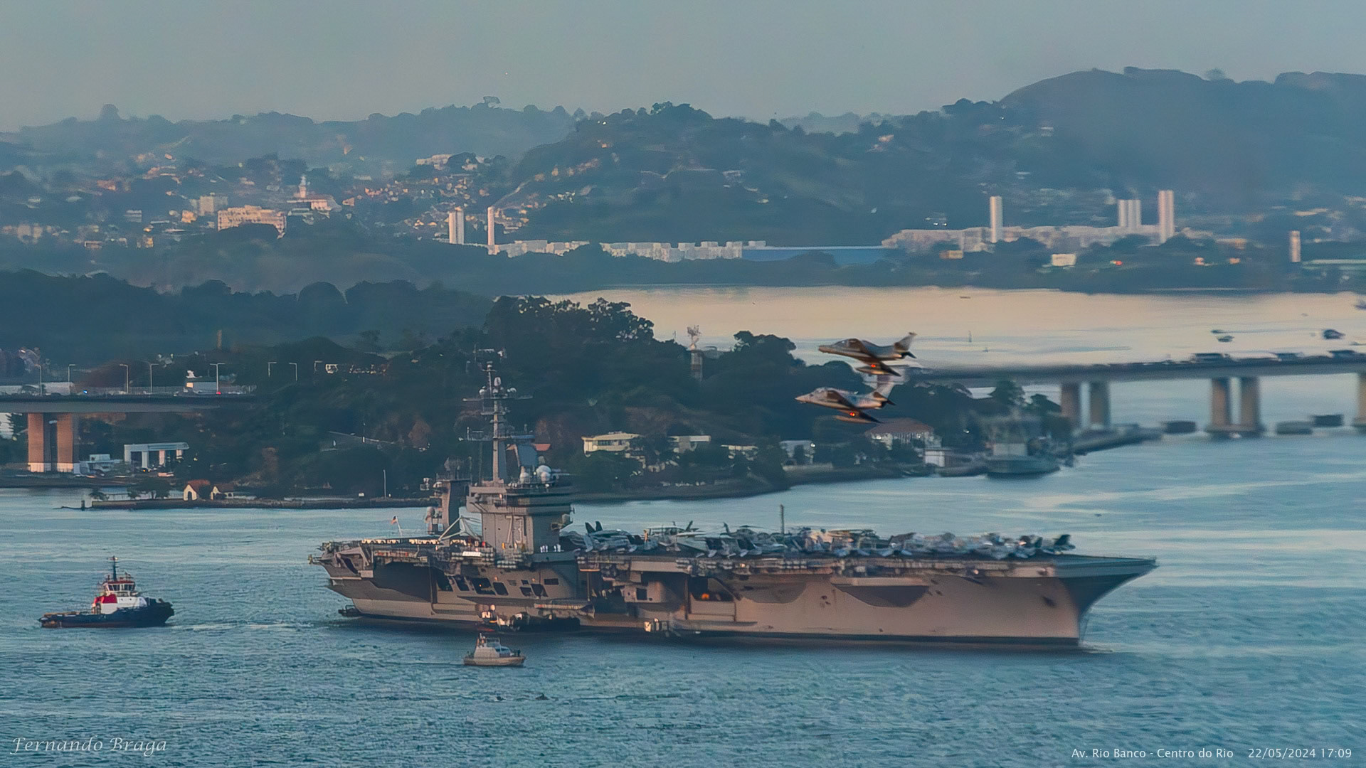 Visita do Porta Aviões USS George Washington