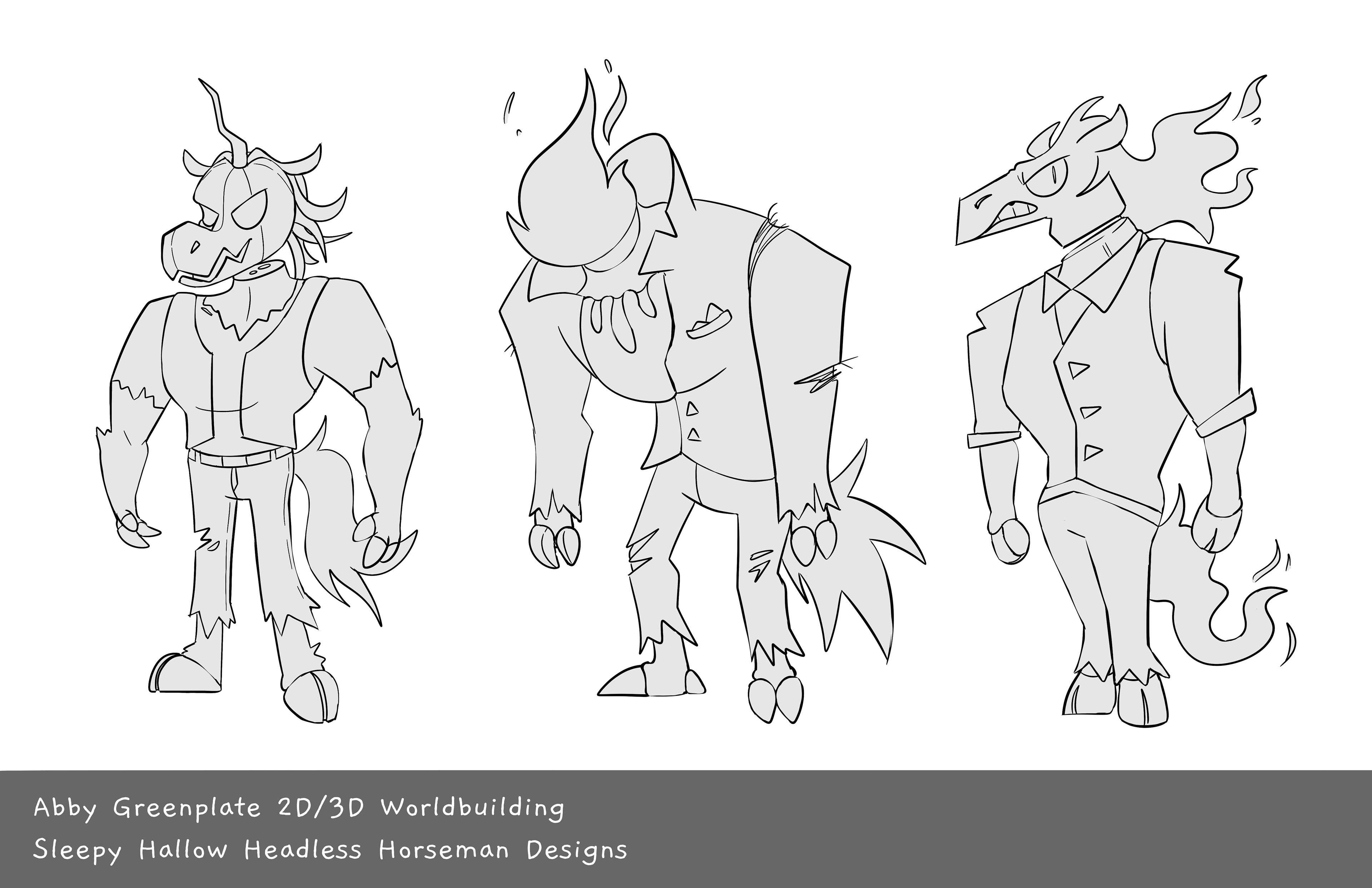 Sleepy Hallow Headless Horseman Redesigns
