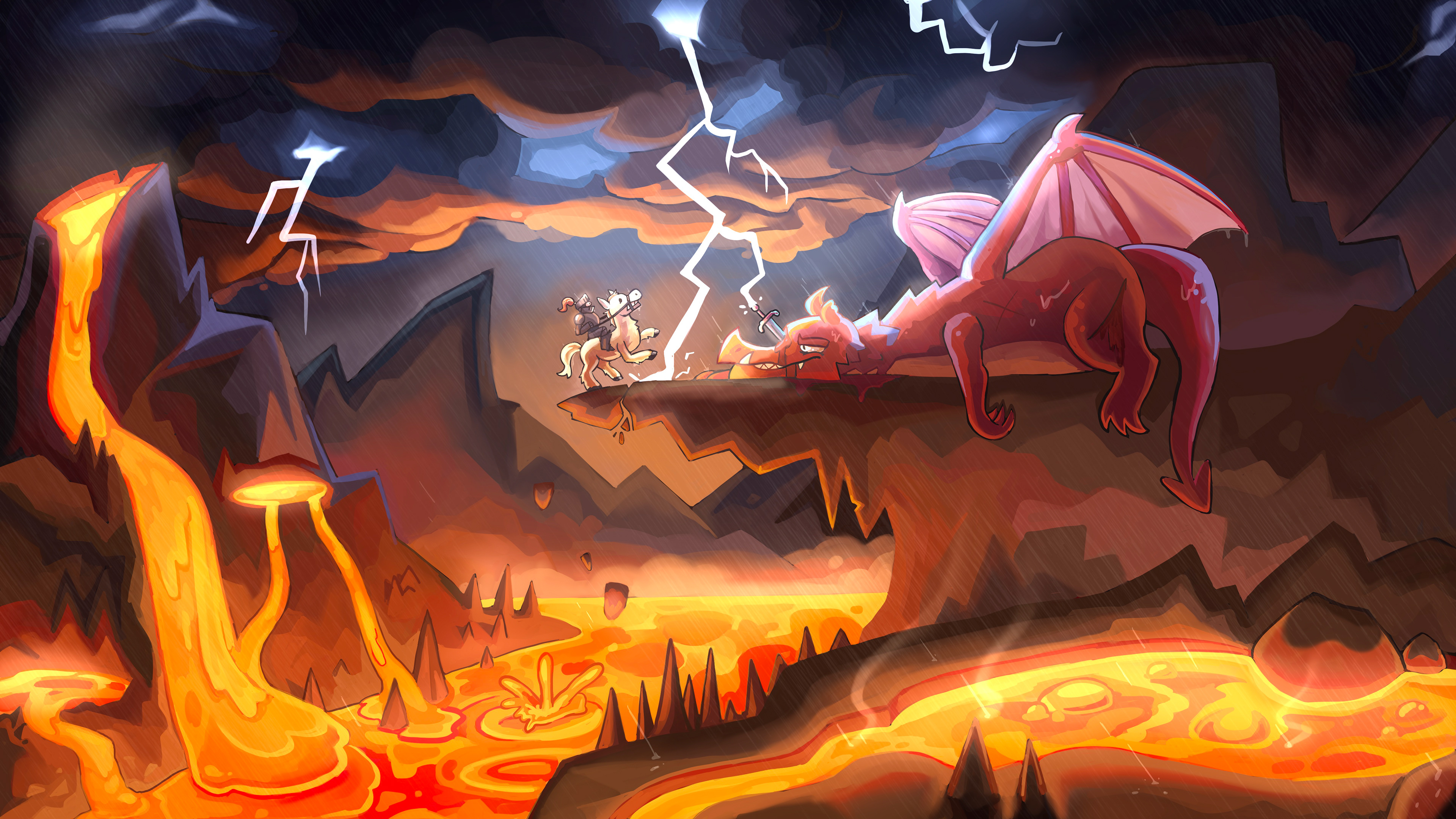 Dragon Slayer Character/Environment Design