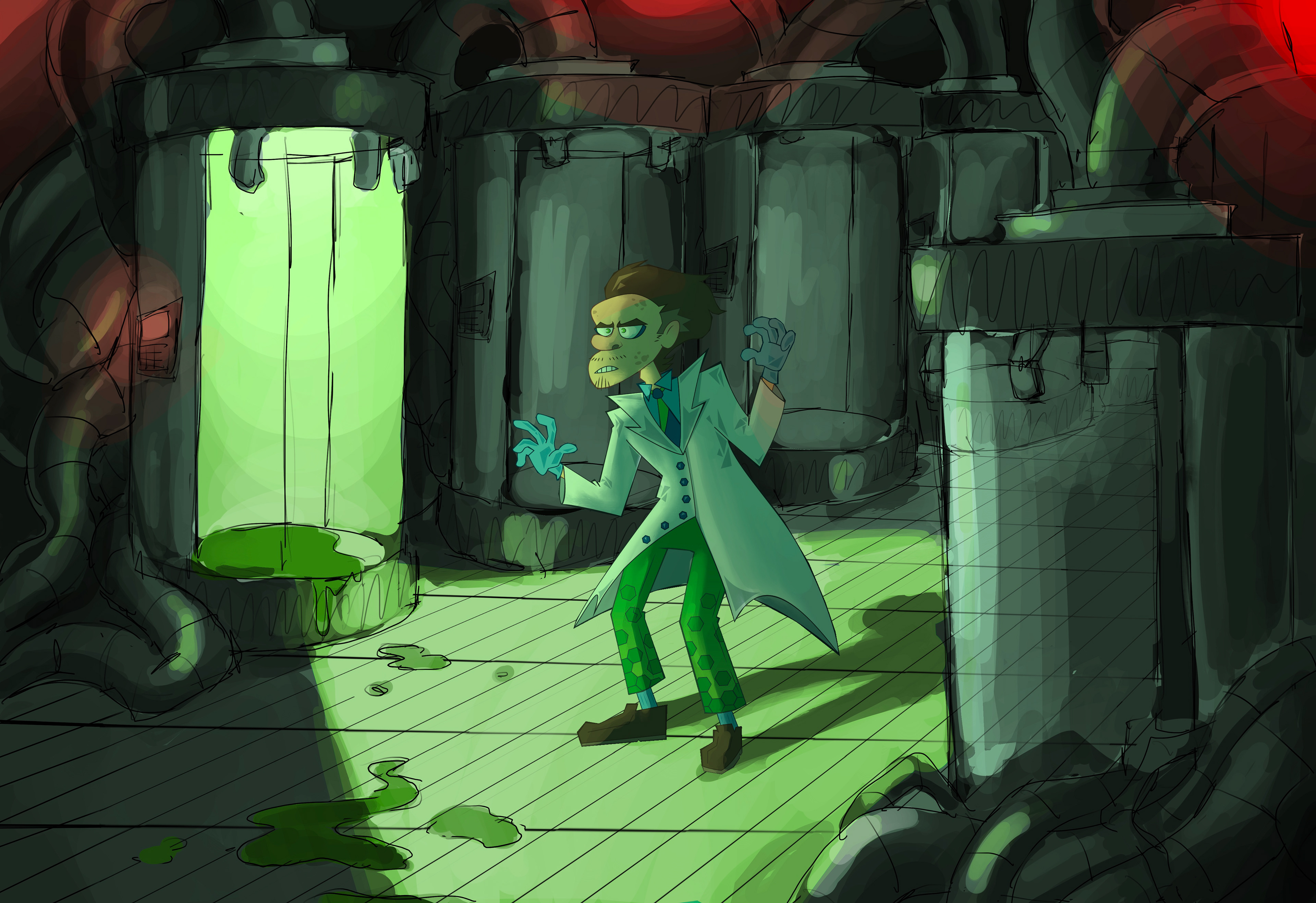 Color Comp Sketch for Humanized Object