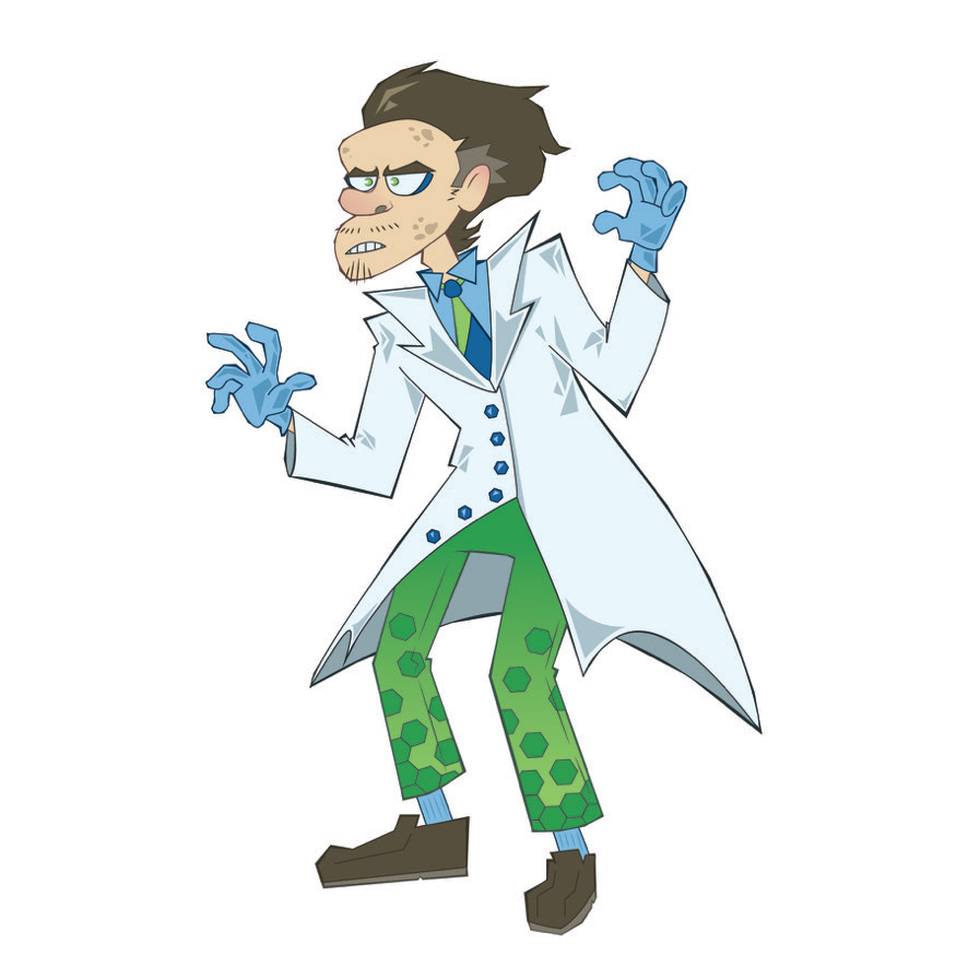 Scientist Character Illustration, Illustrator