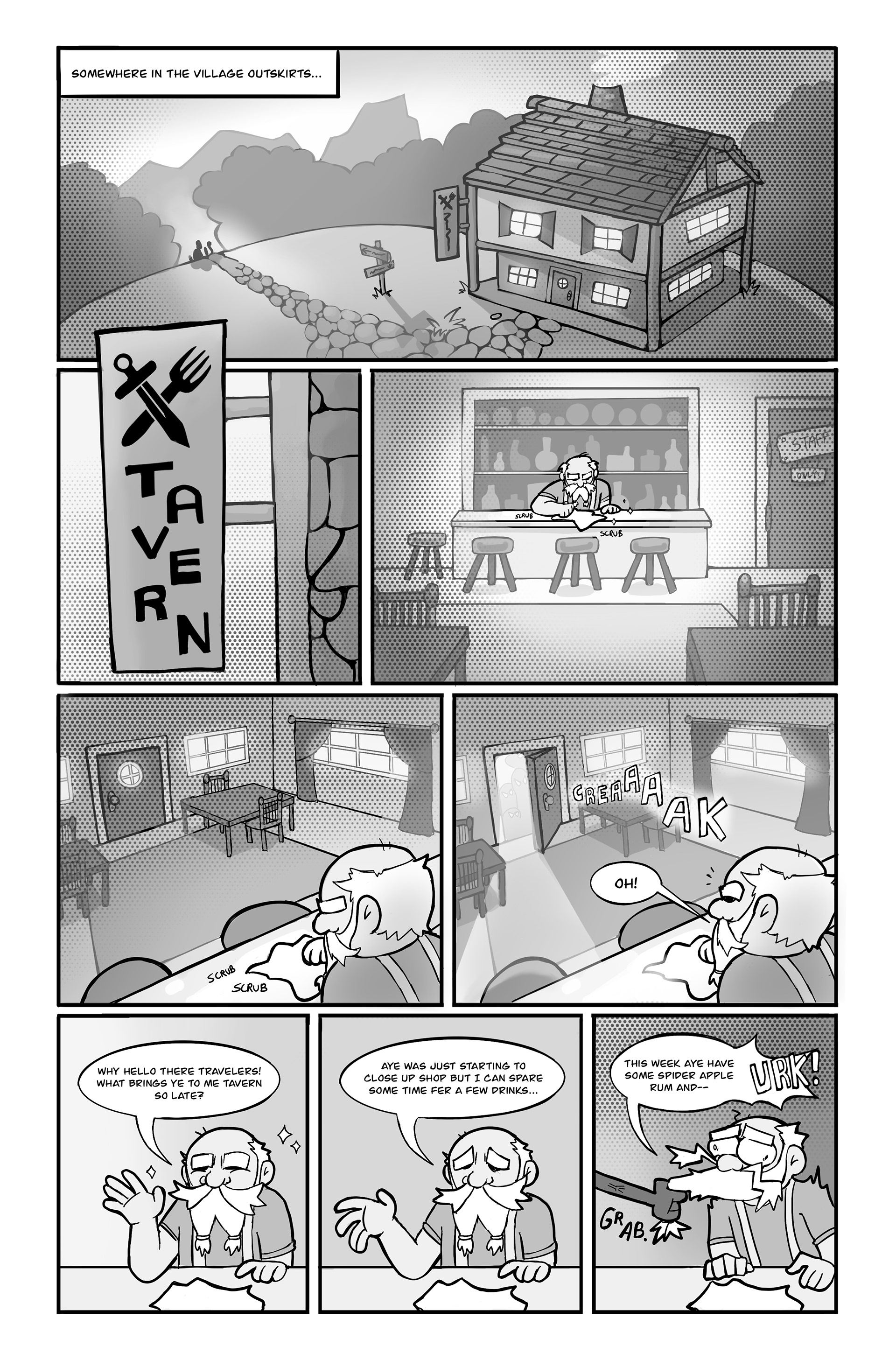 Monster Tavern Page 1