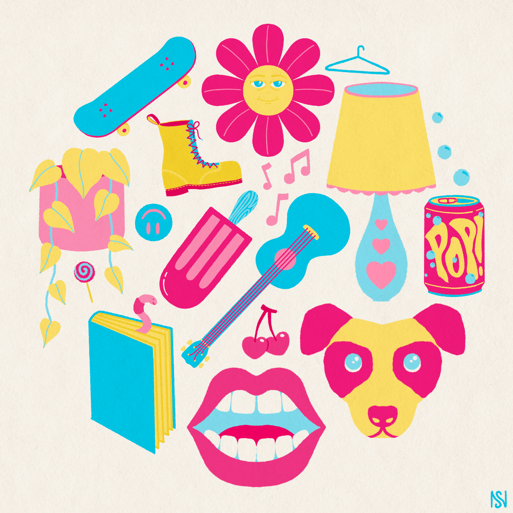 Thumbnails in the Round 1 / Digital Illustration / Procreate